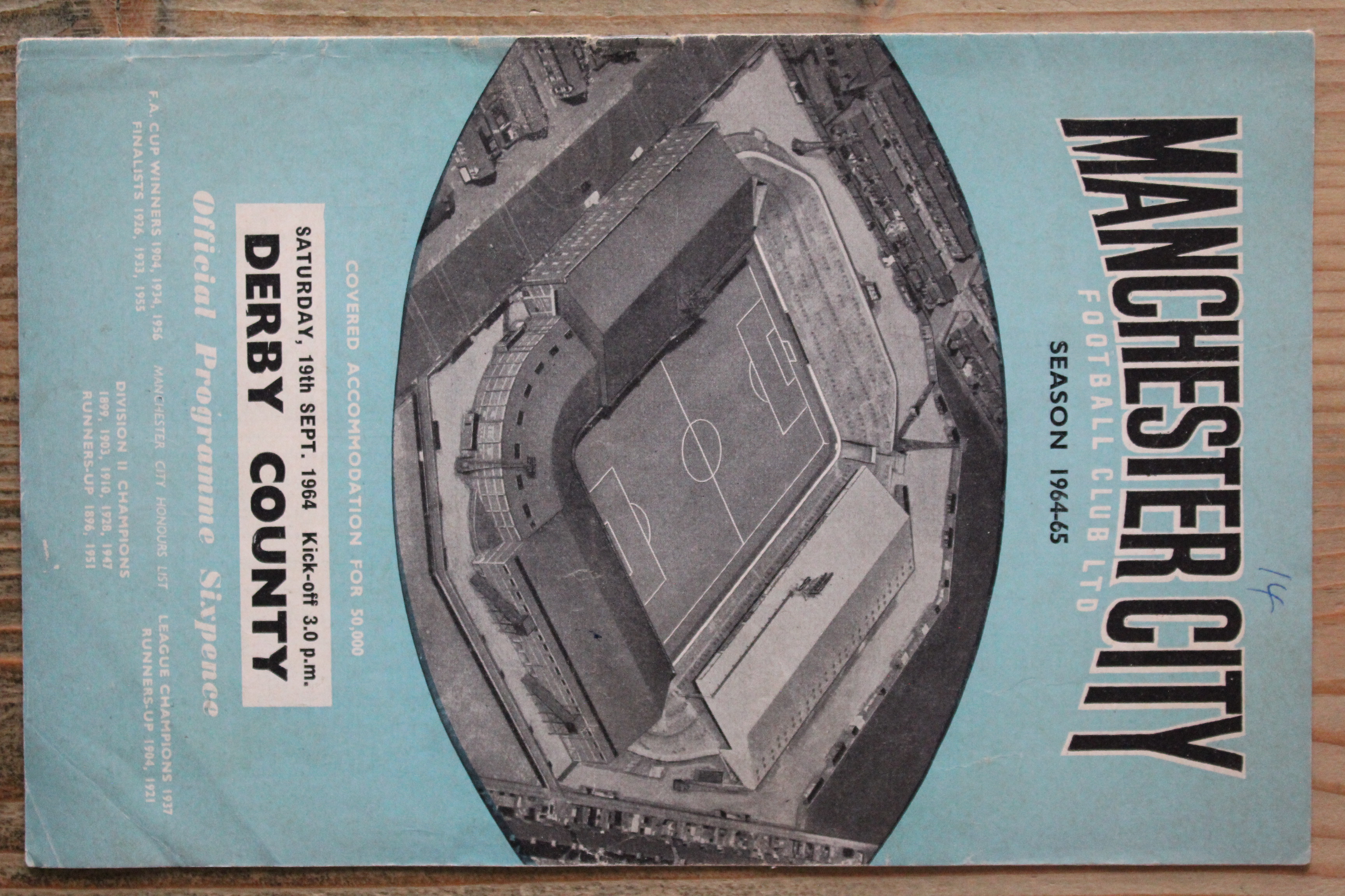 Manchester City FC v Derby County FC