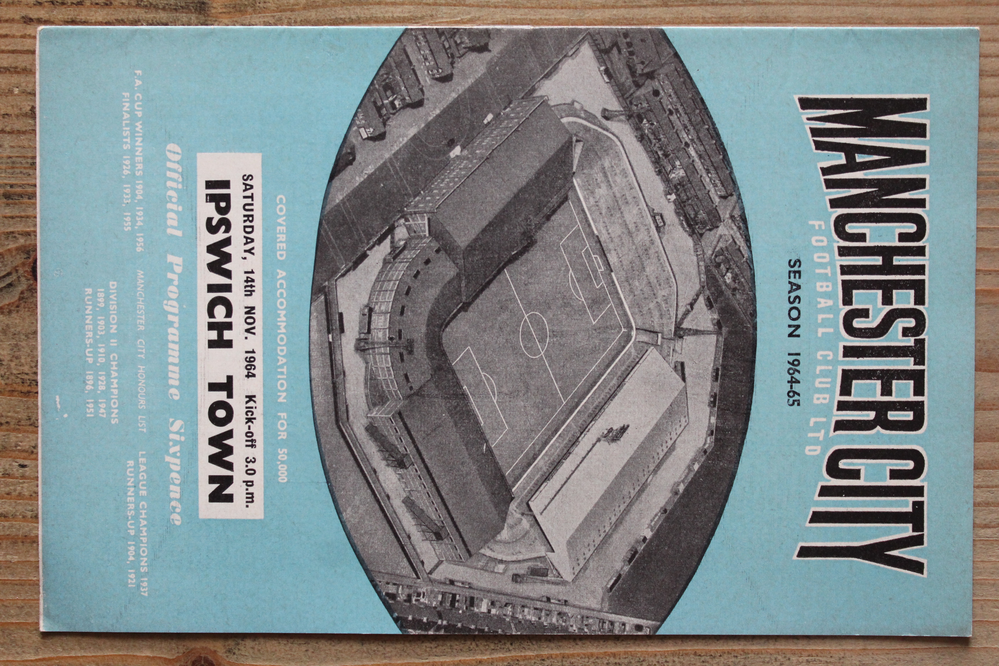 Manchester City FC v Ipswich Town FC