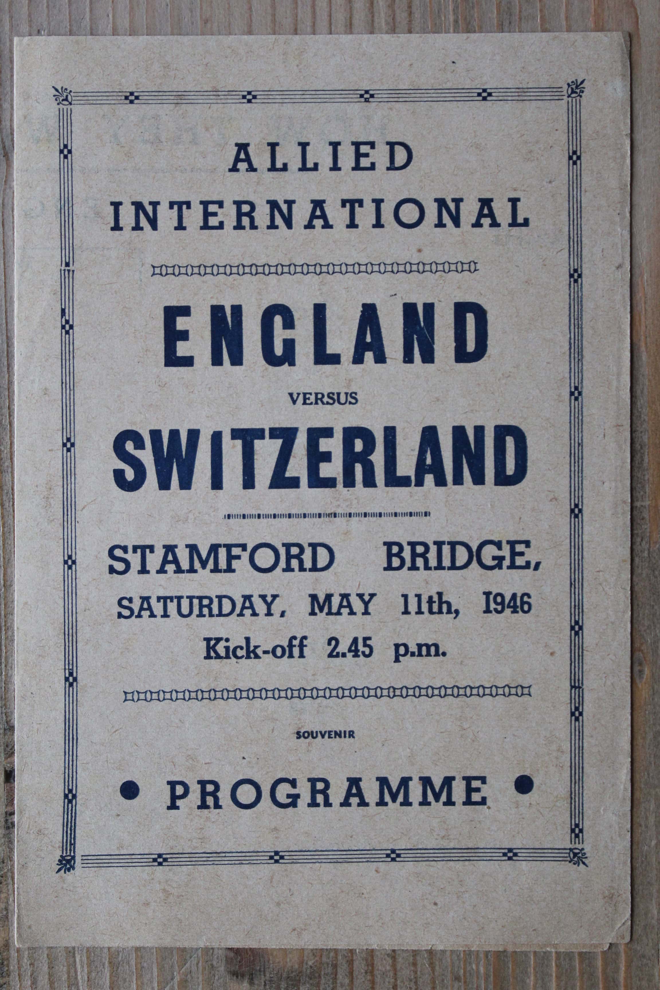 England v Switzerland