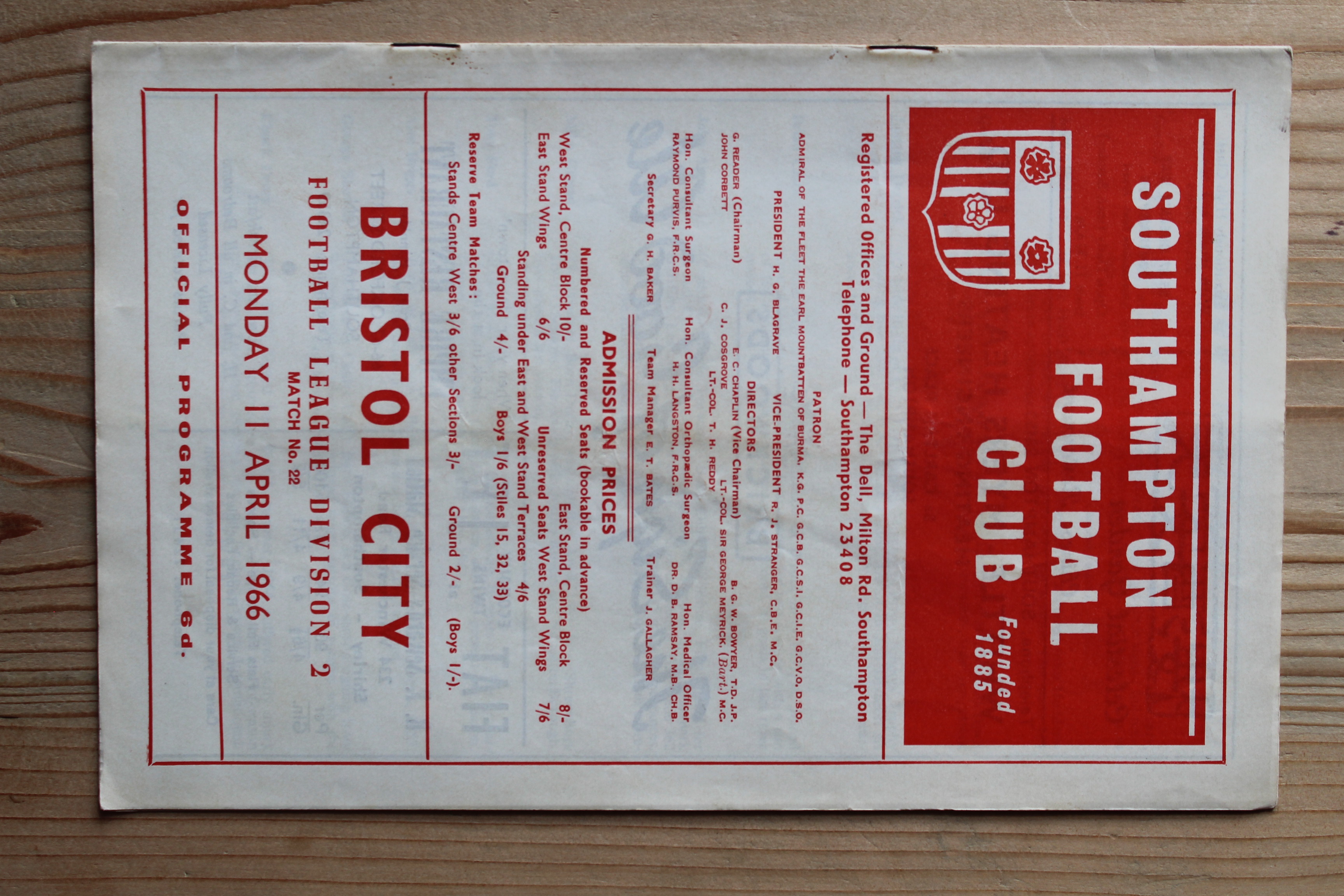 Southampton FC v Bristol City FC