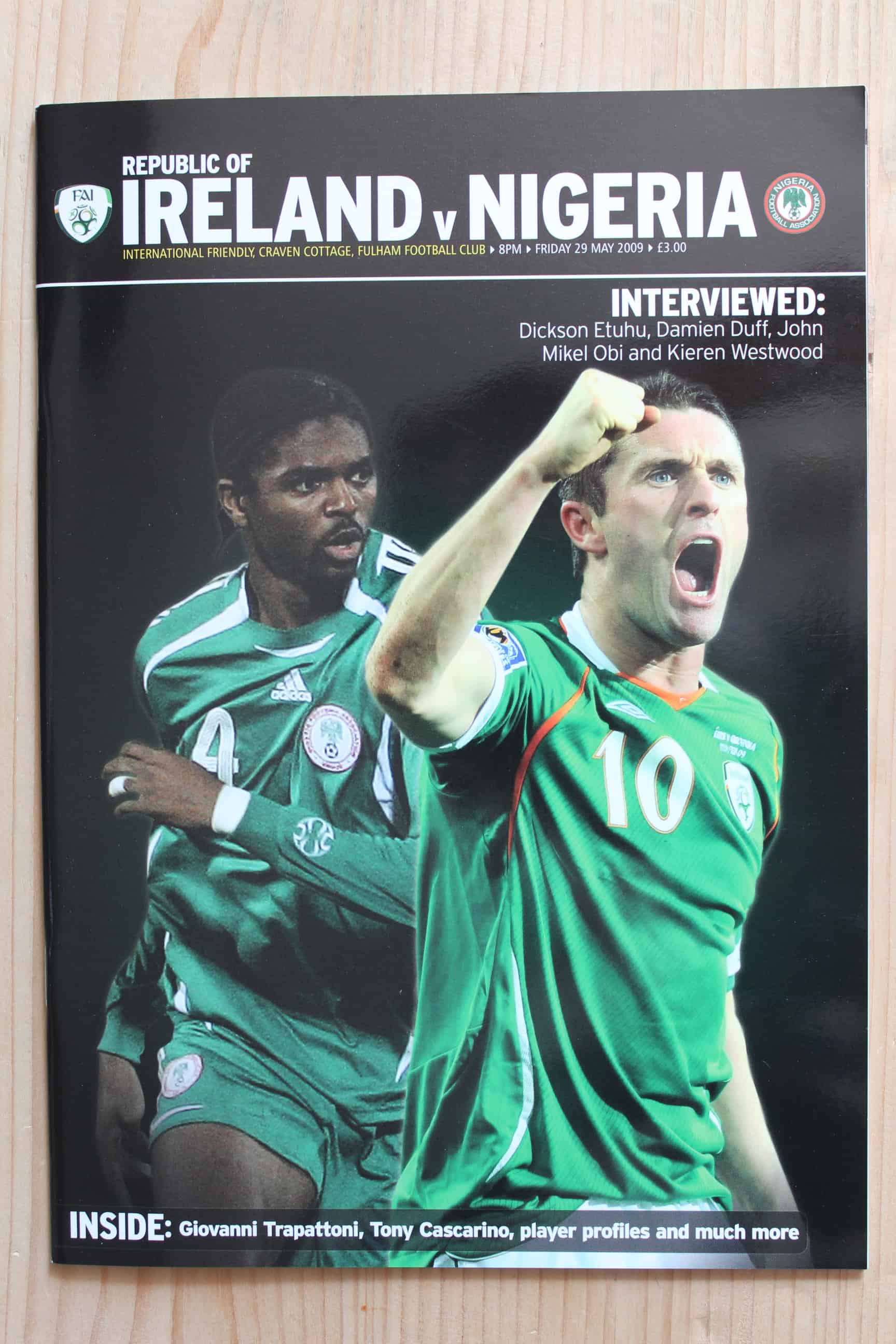 Republic Of Ireland v Nigeria