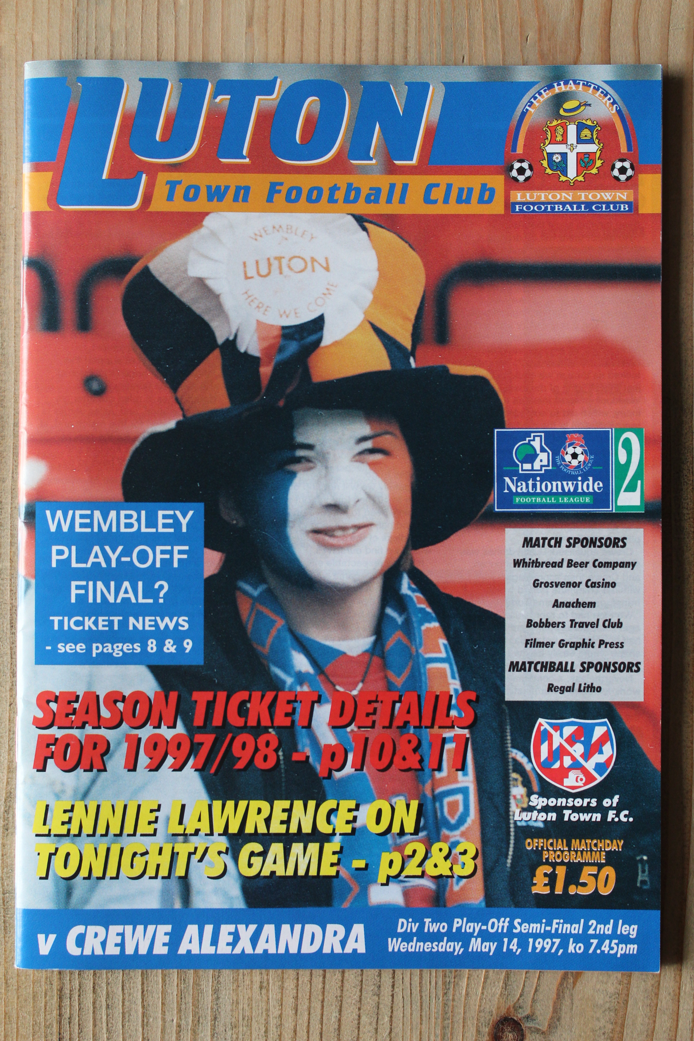 Luton Town FC v Crewe Alexandra FC