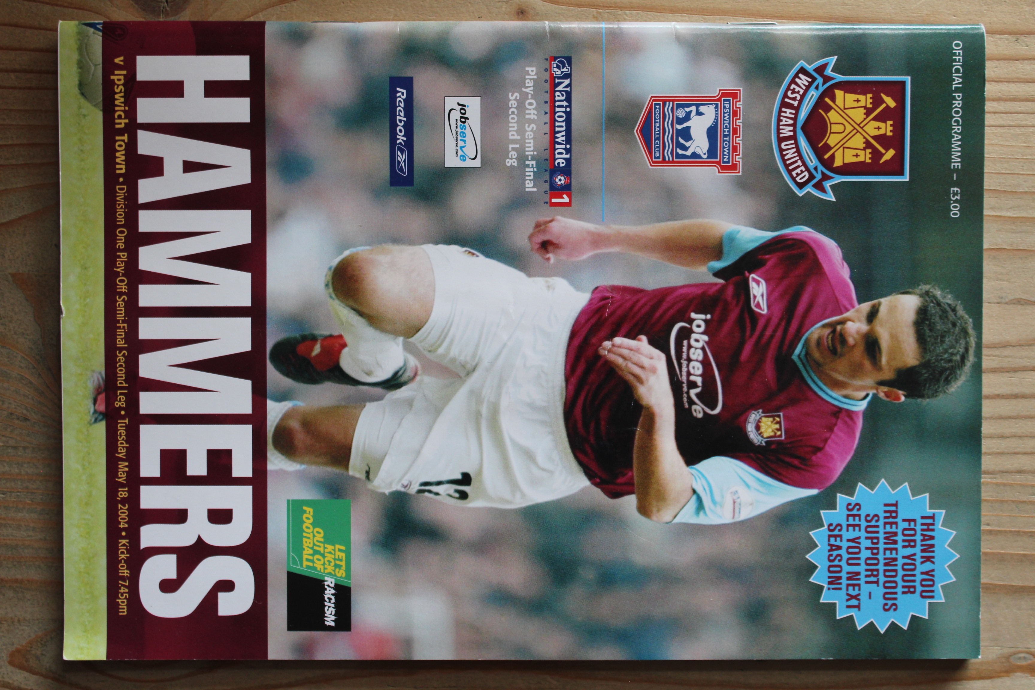 West Ham United FC v Ipswich Town FC