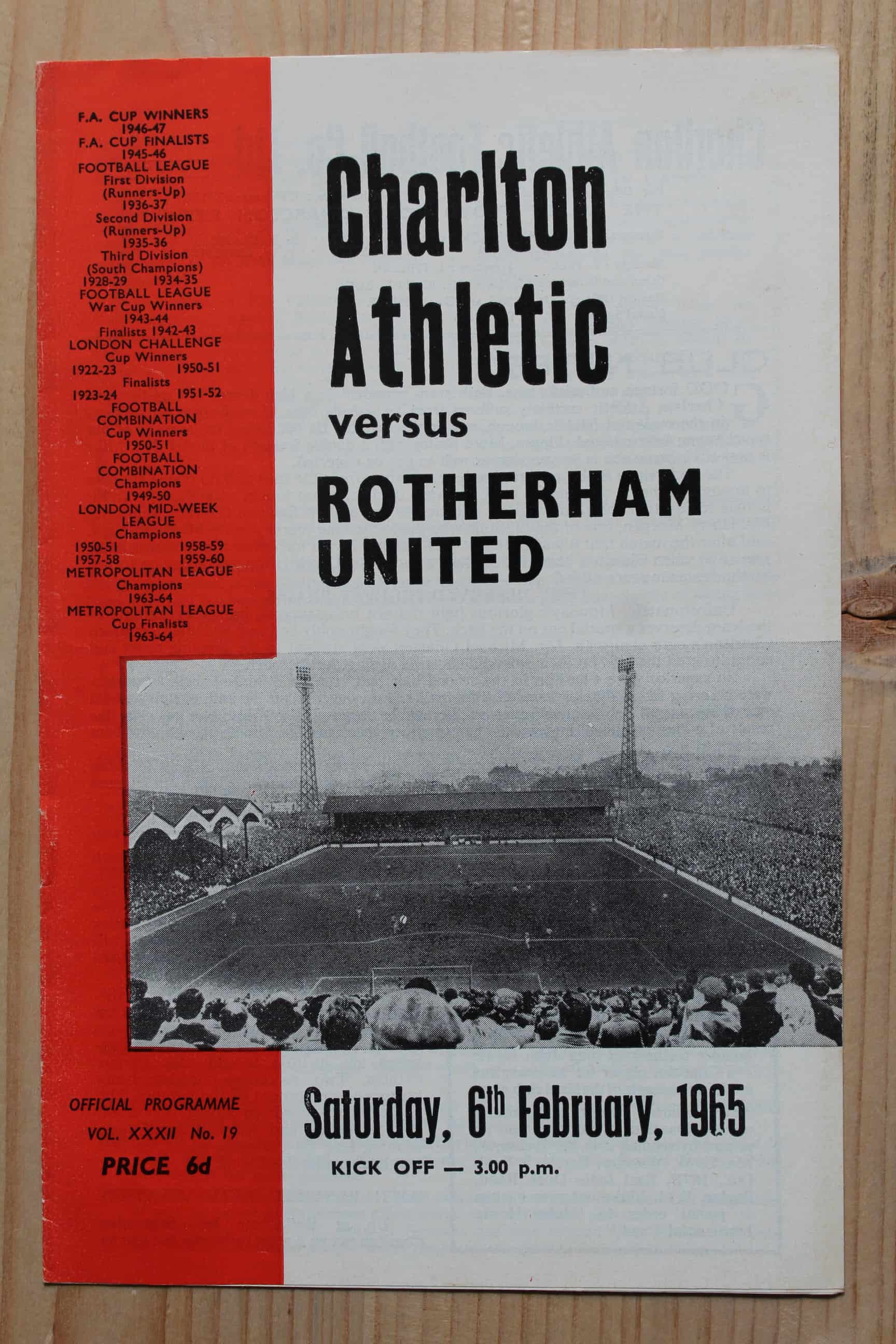 Charlton Athletic FC v Rotherham United FC