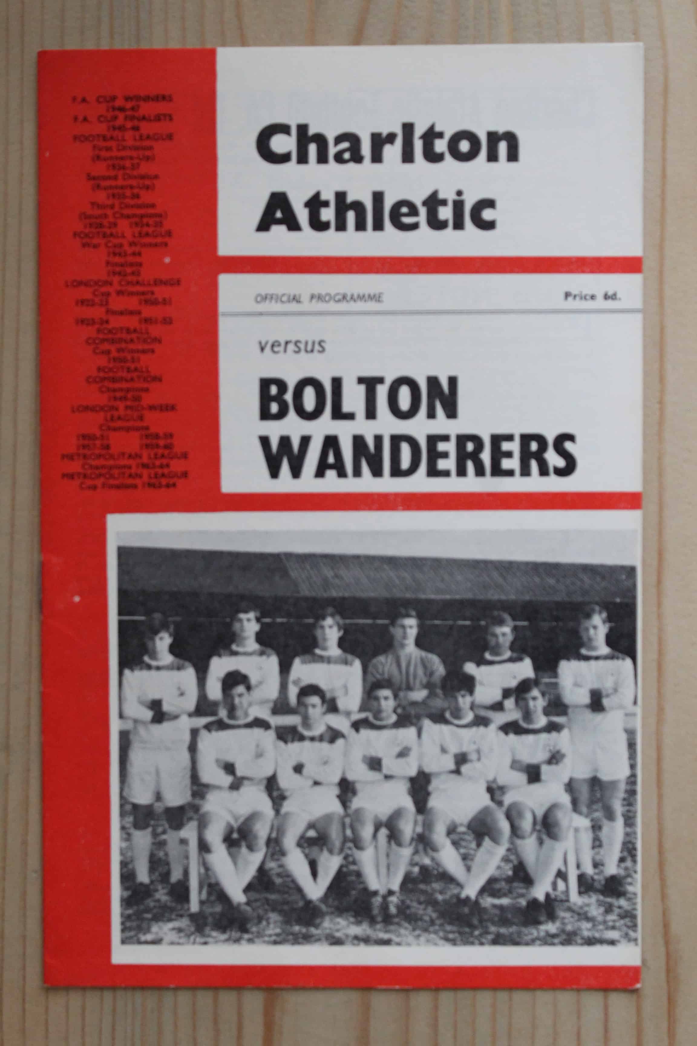 Charlton Athletic FC v Bolton Wanderers FC