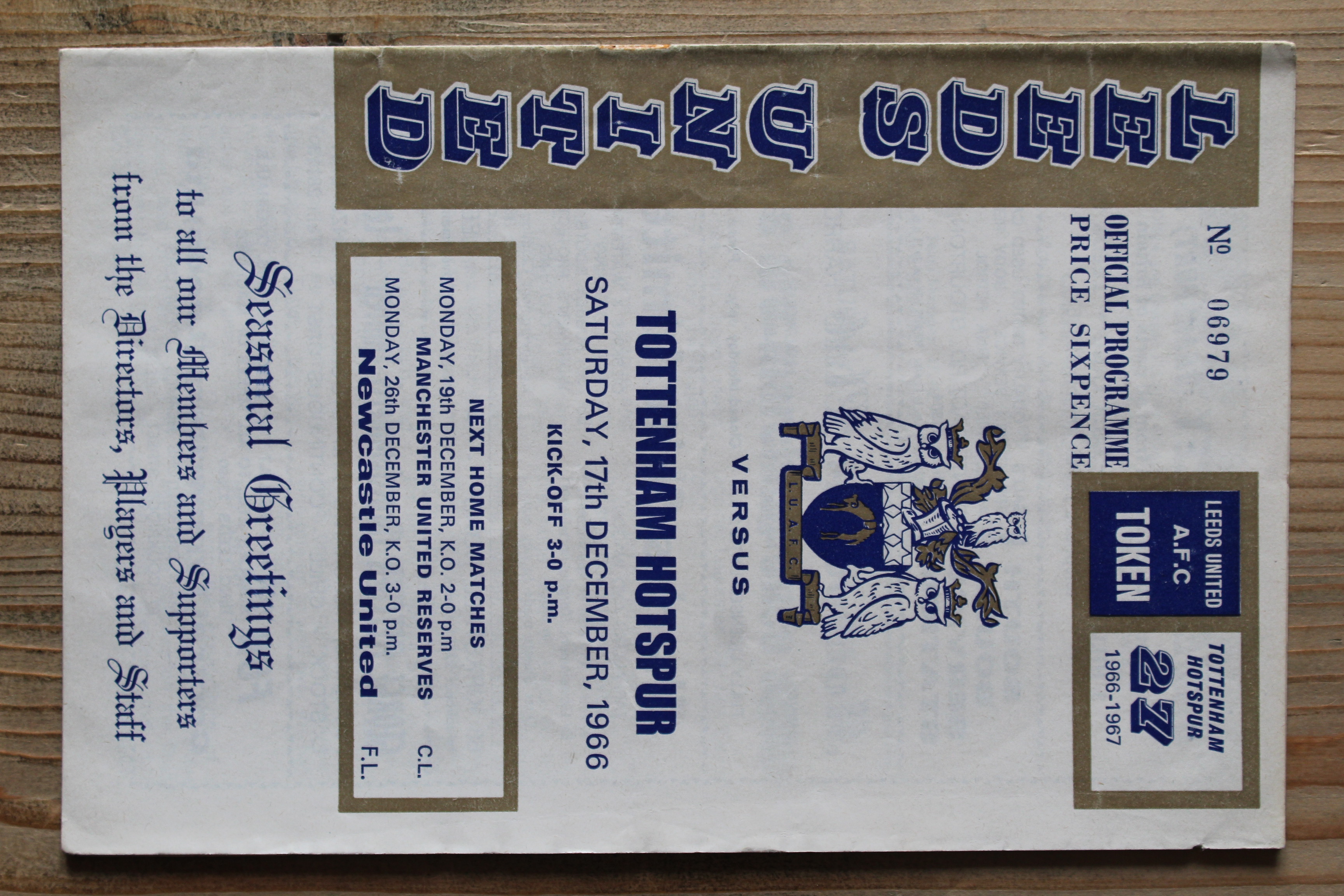 Leeds United FC v Tottenham Hotspur FC