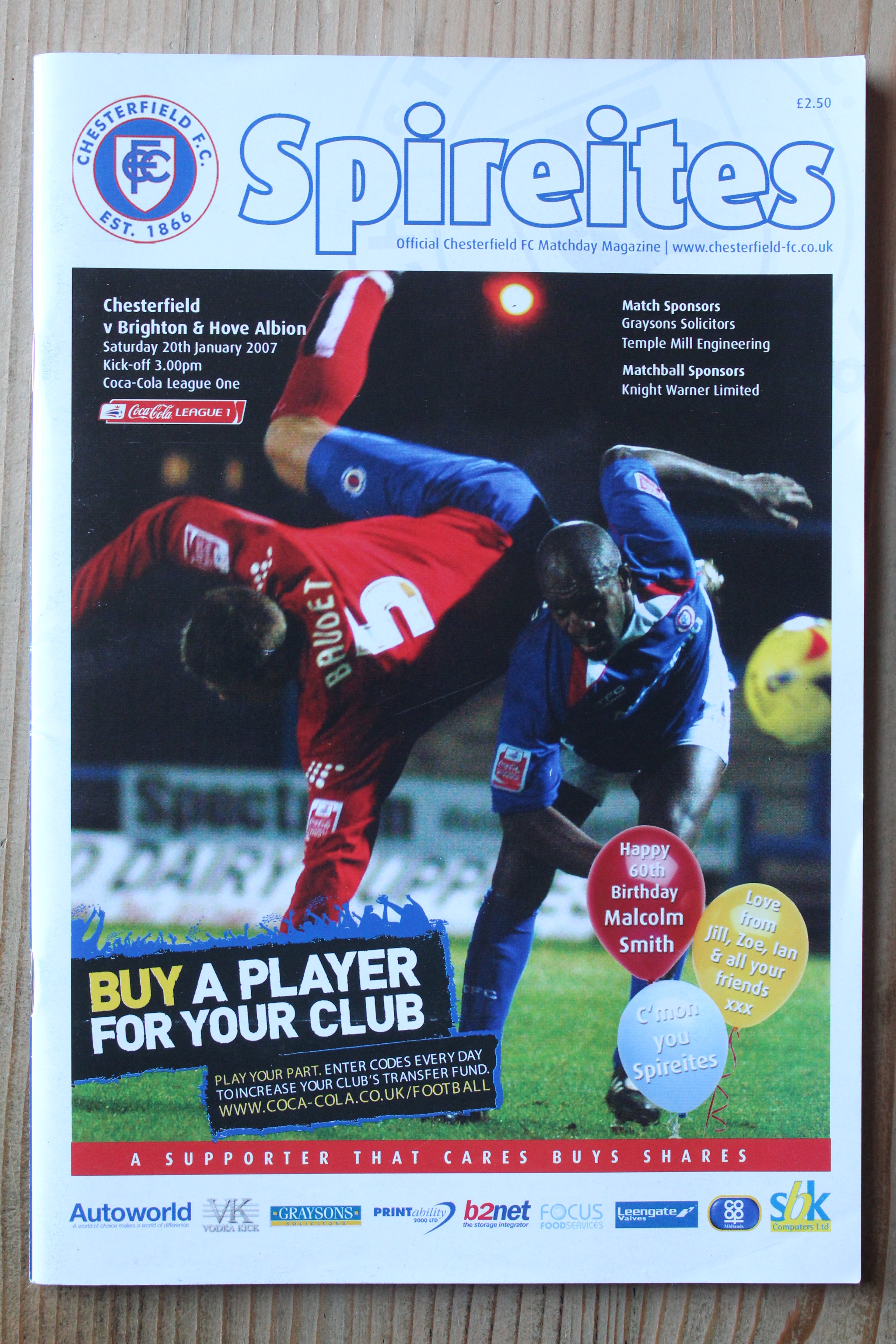 Chesterfield FC v Brighton & Hove Albion FC