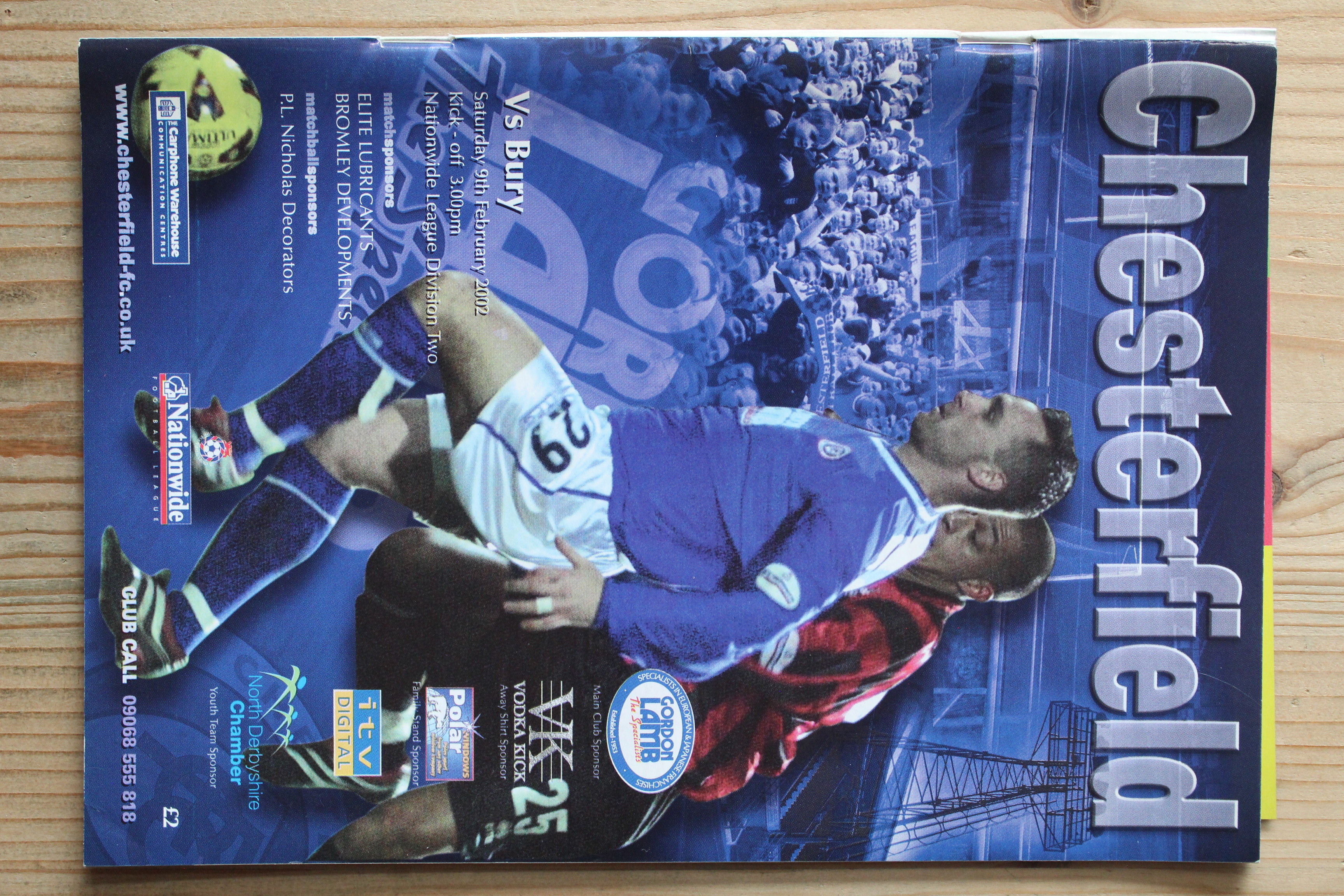 Chesterfield FC v Bury FC