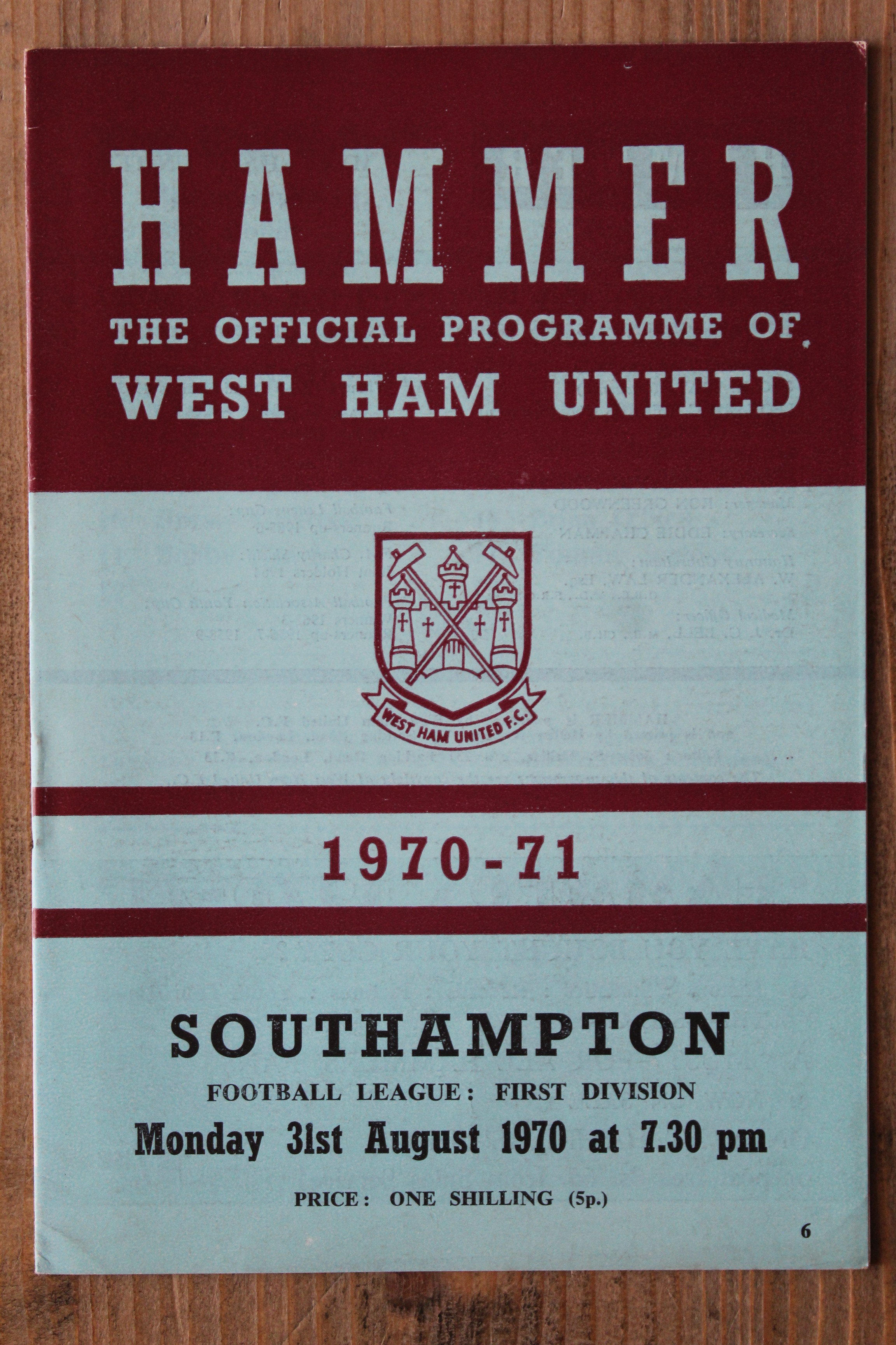 West Ham United FC v Southampton FC