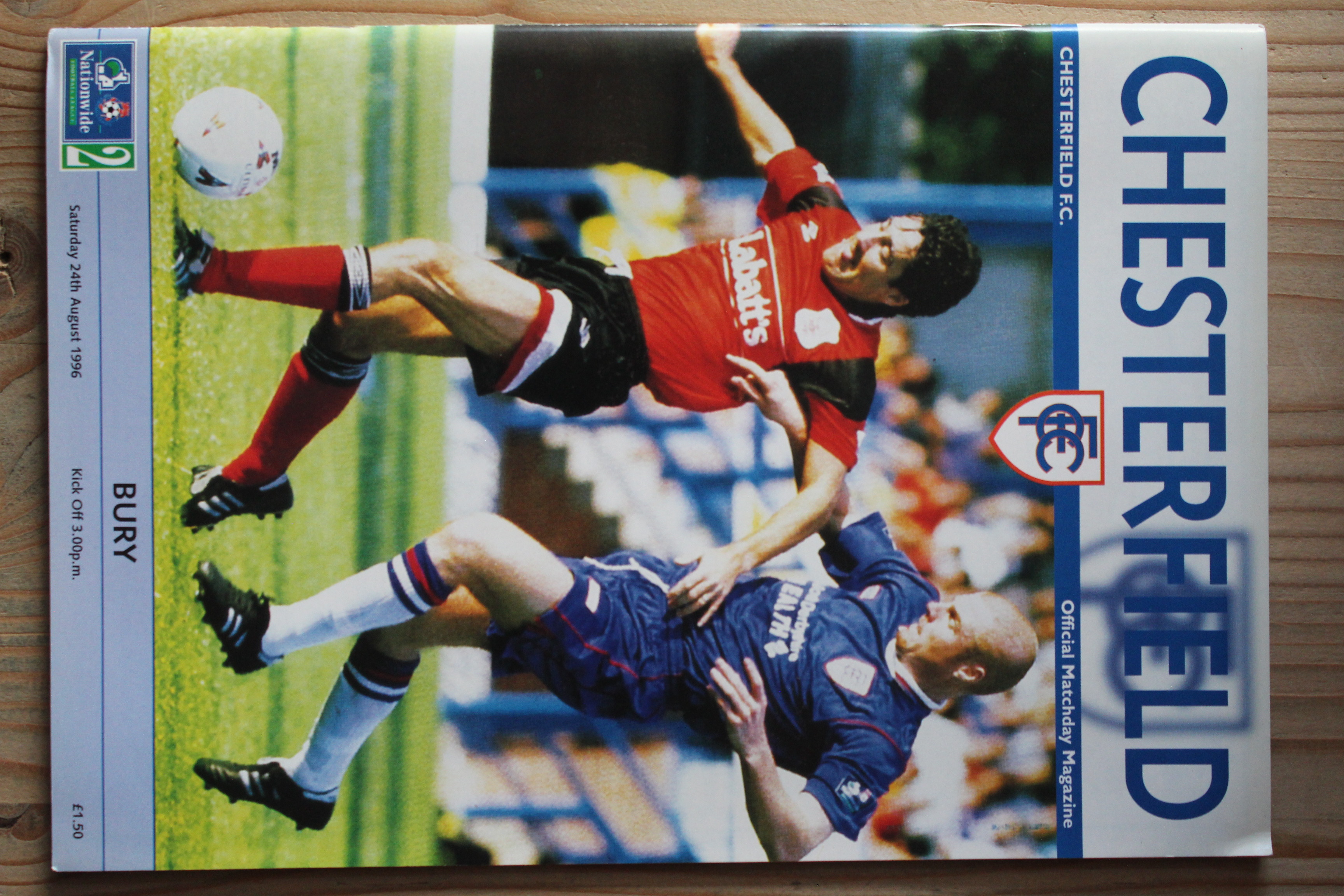 Chesterfield FC v Bury FC