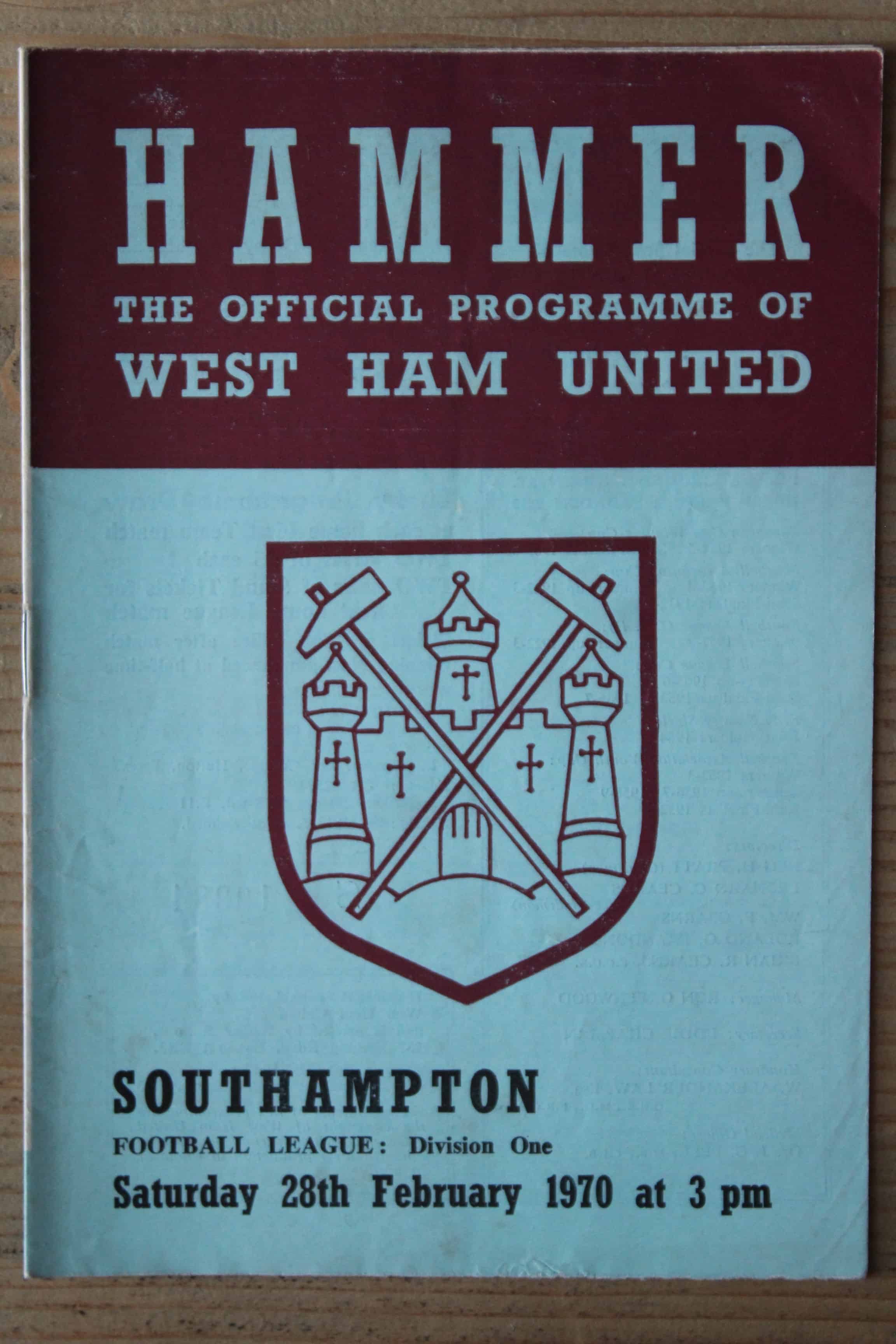 West Ham United FC v Southampton FC