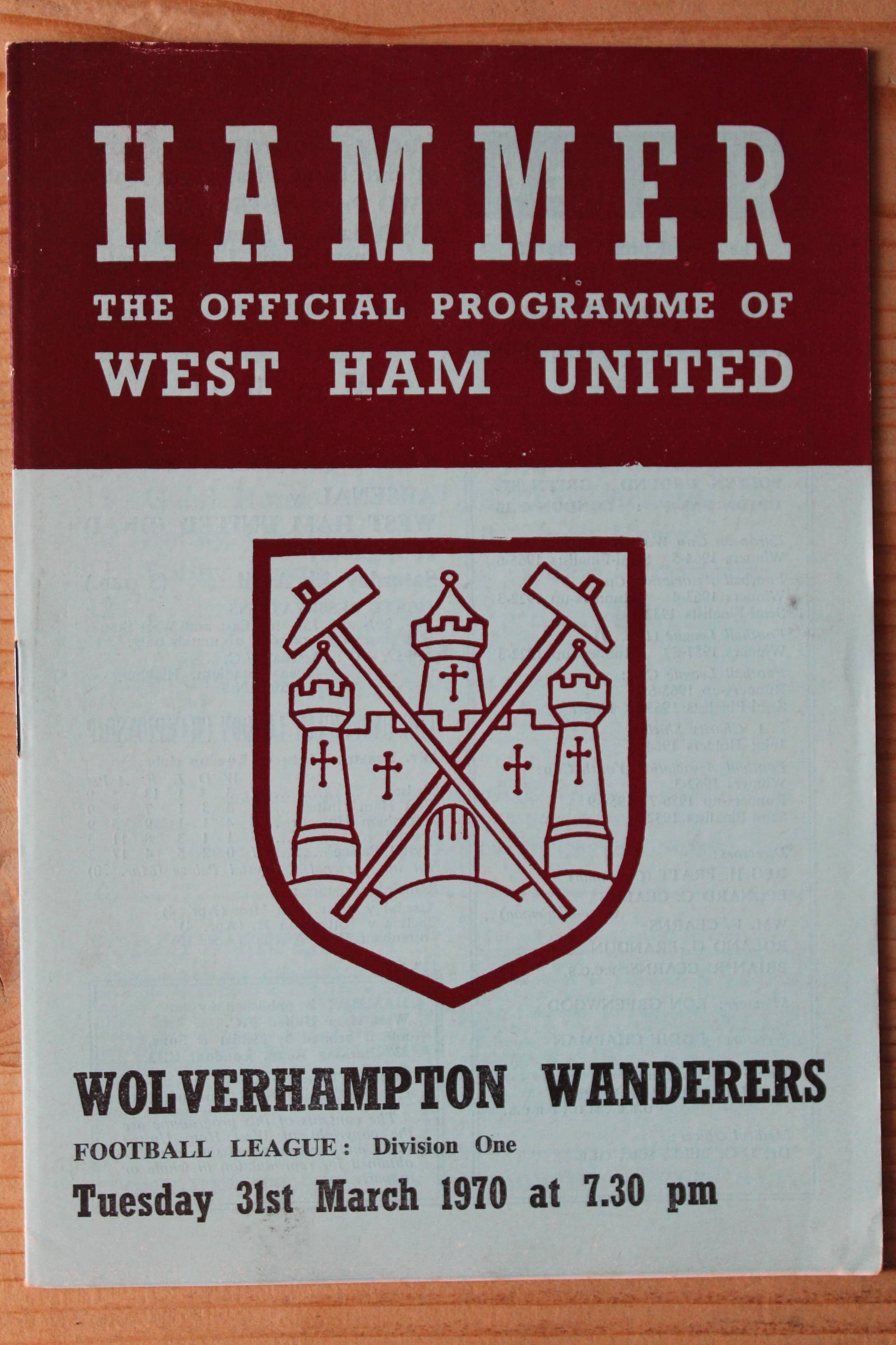 West Ham United FC v Wolverhampton Wanderers FC