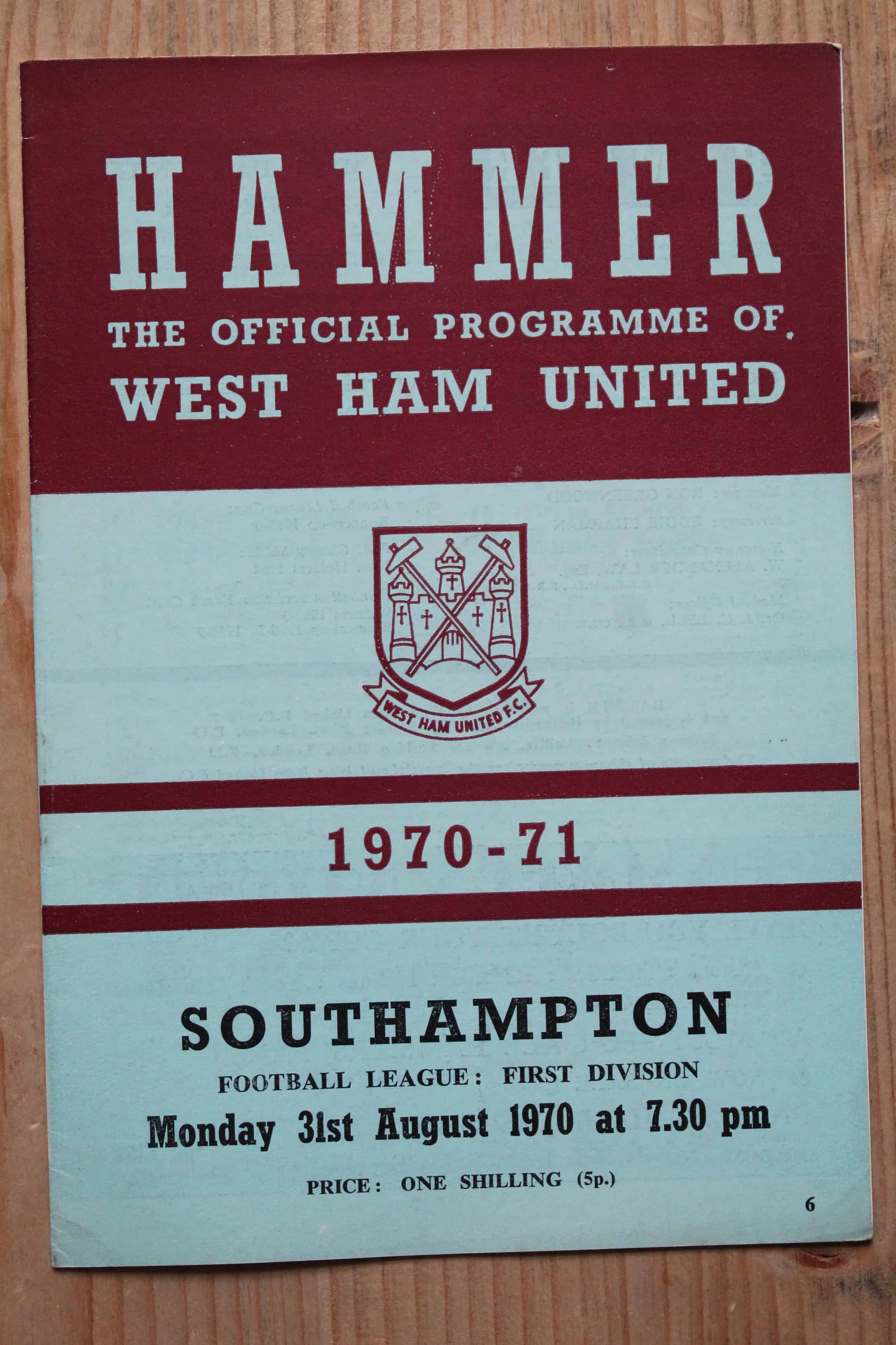 West Ham United FC v Southampton FC