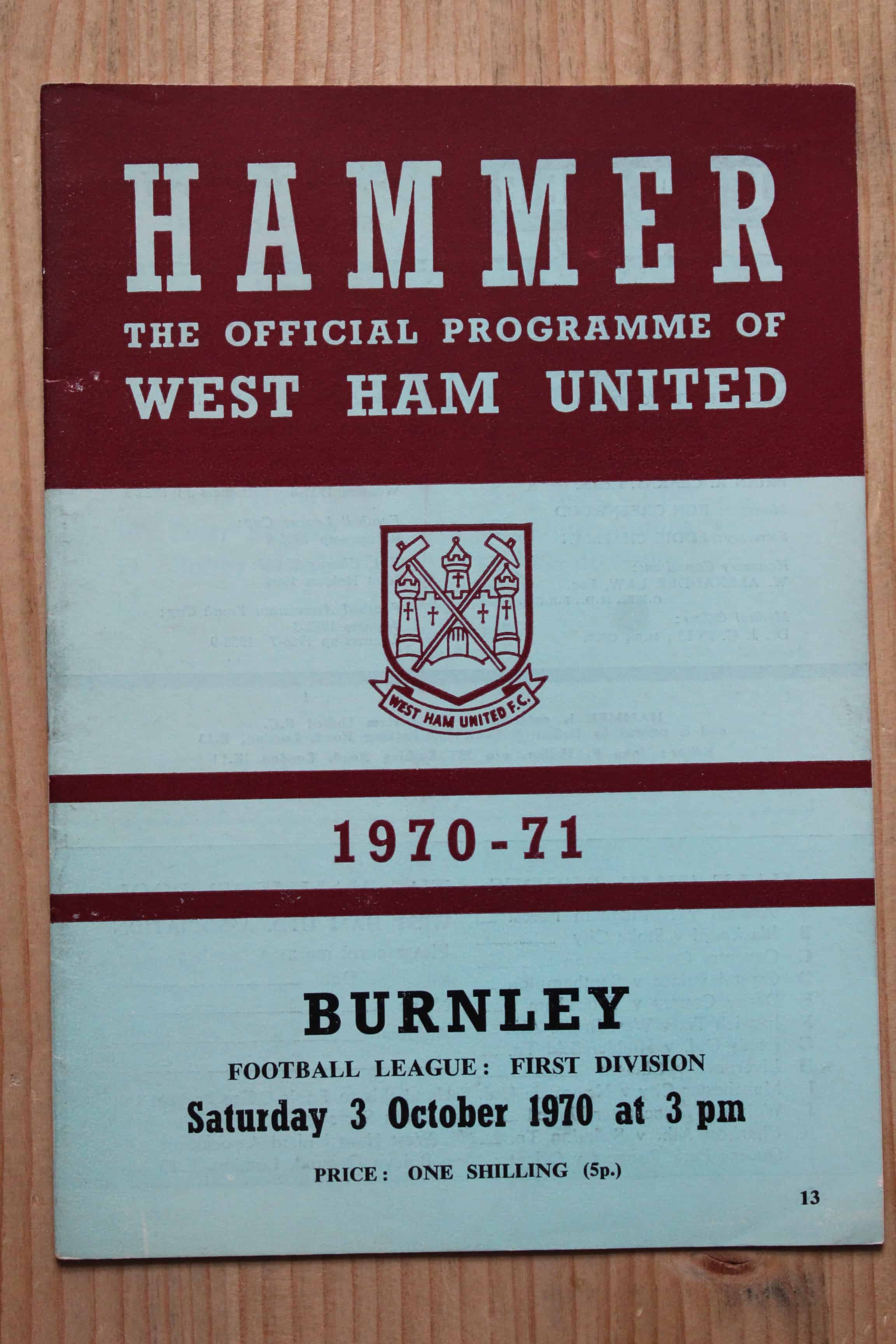 West Ham United FC v Burnley FC