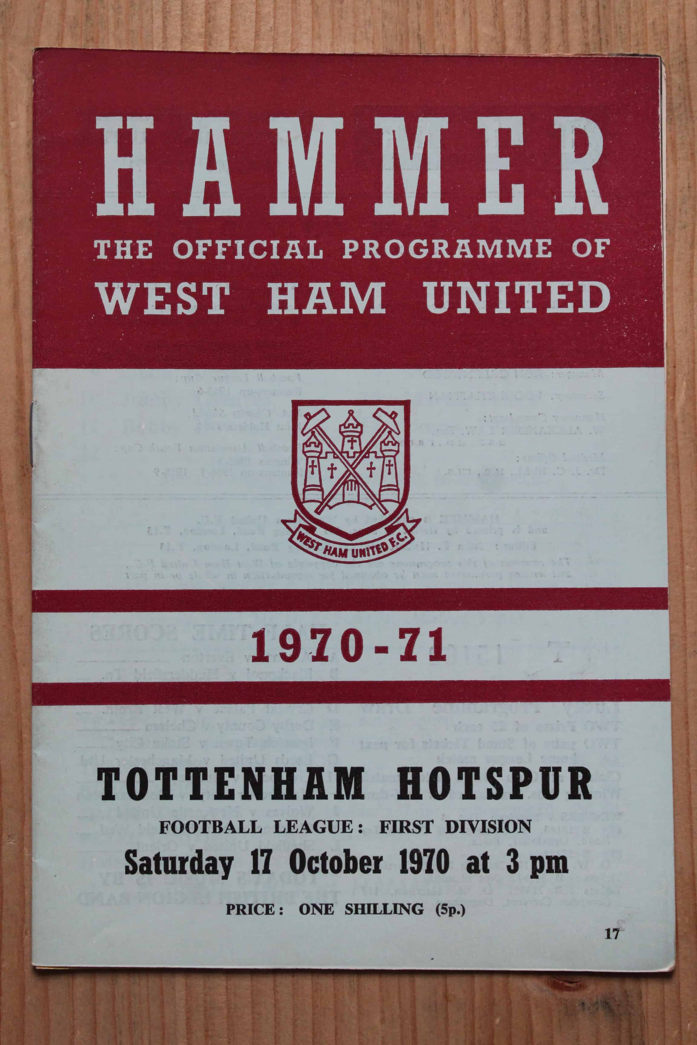 West Ham United FC v Tottenham Hotspur FC