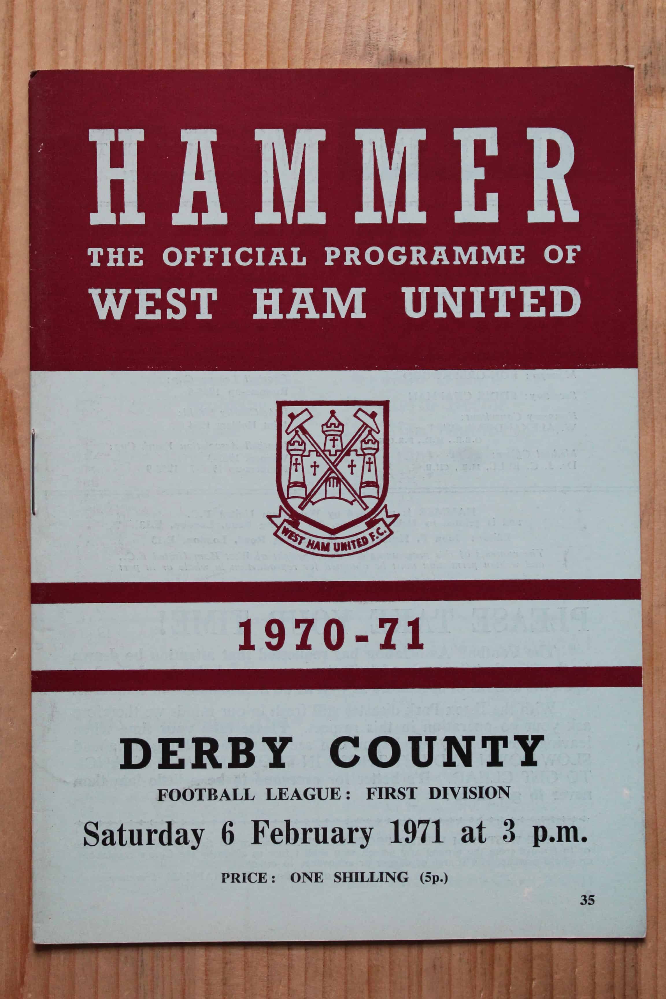 West Ham United FC v Derby County FC