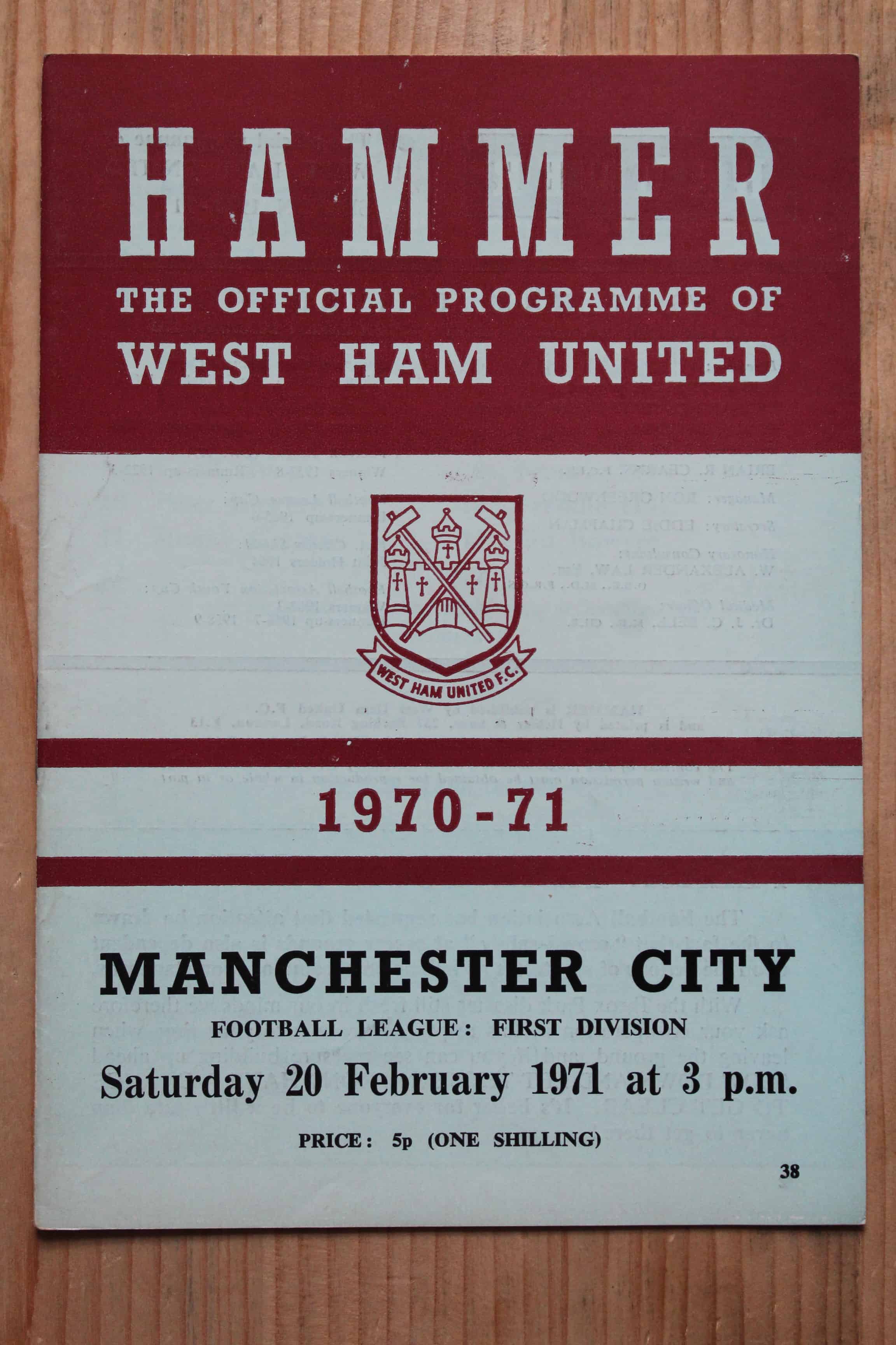 West Ham United FC v Manchester City FC