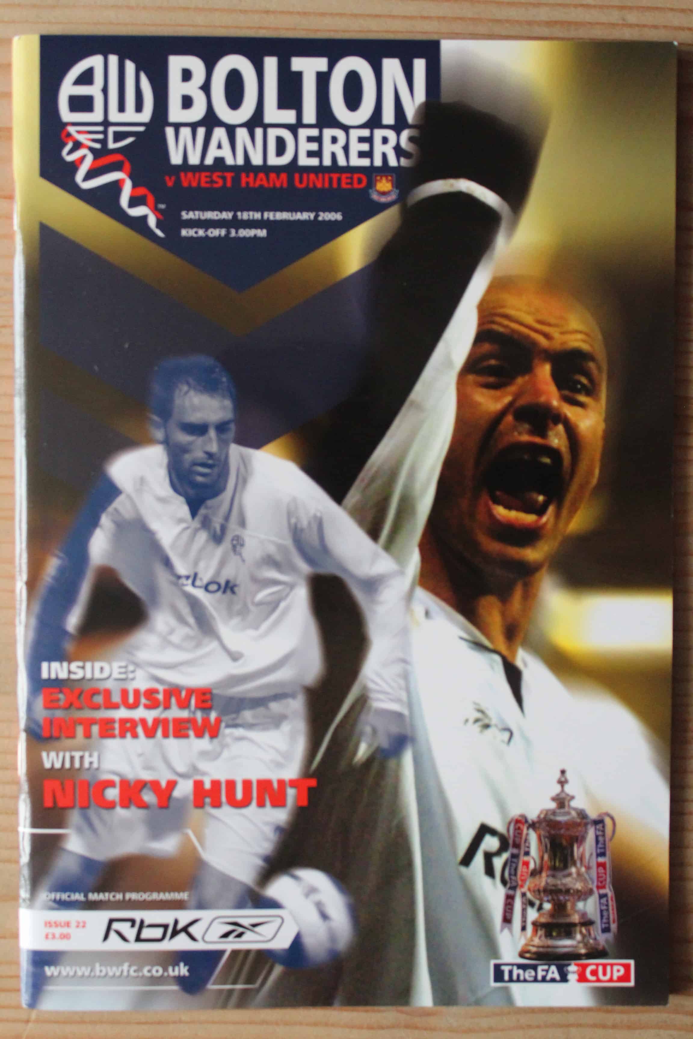 Bolton Wanderers FC v West Ham United FC