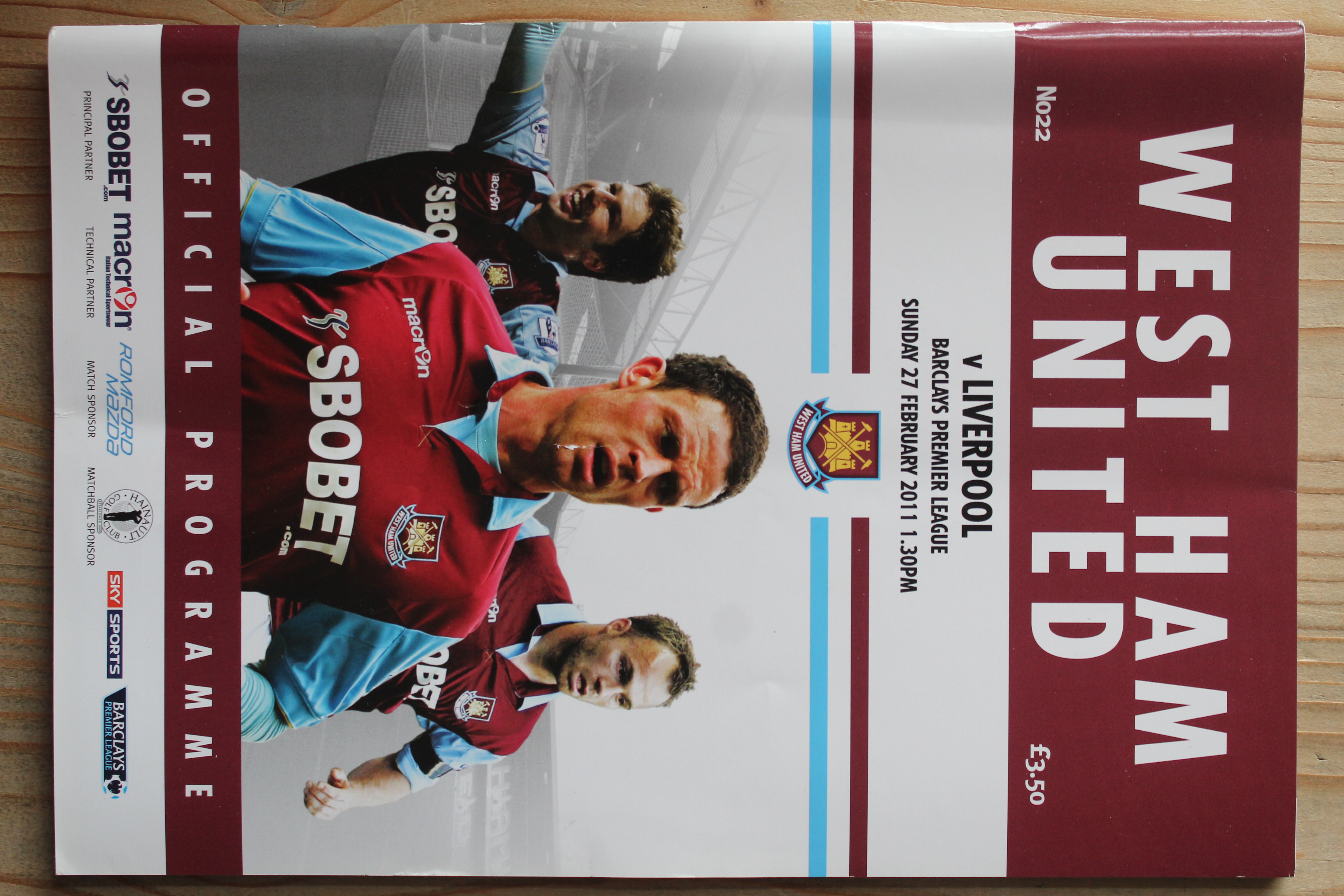 West Ham United FC v Liverpool FC