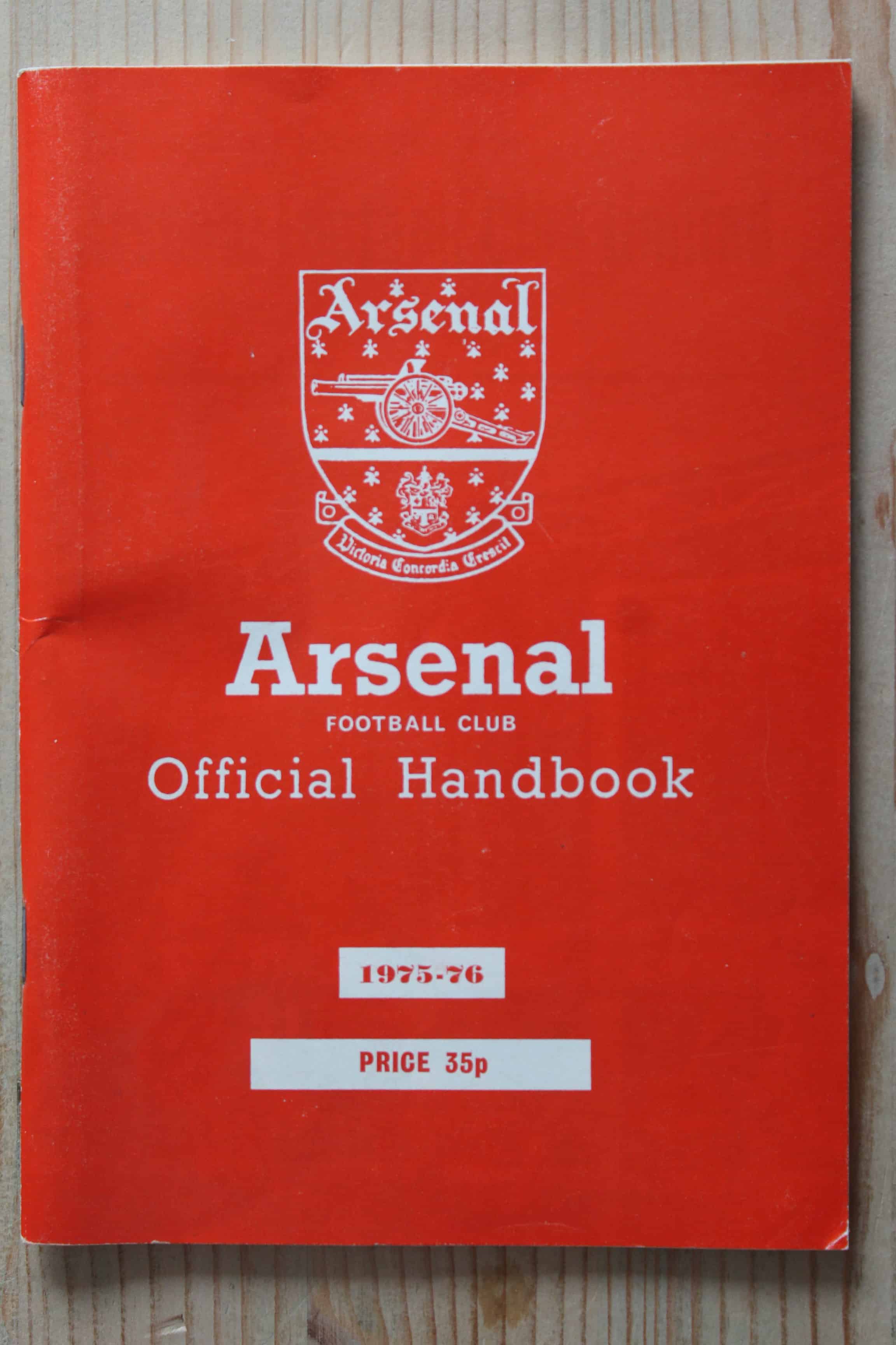 Arsenal Handbook/Yearbook v Arsenal Handbook/Yearbook