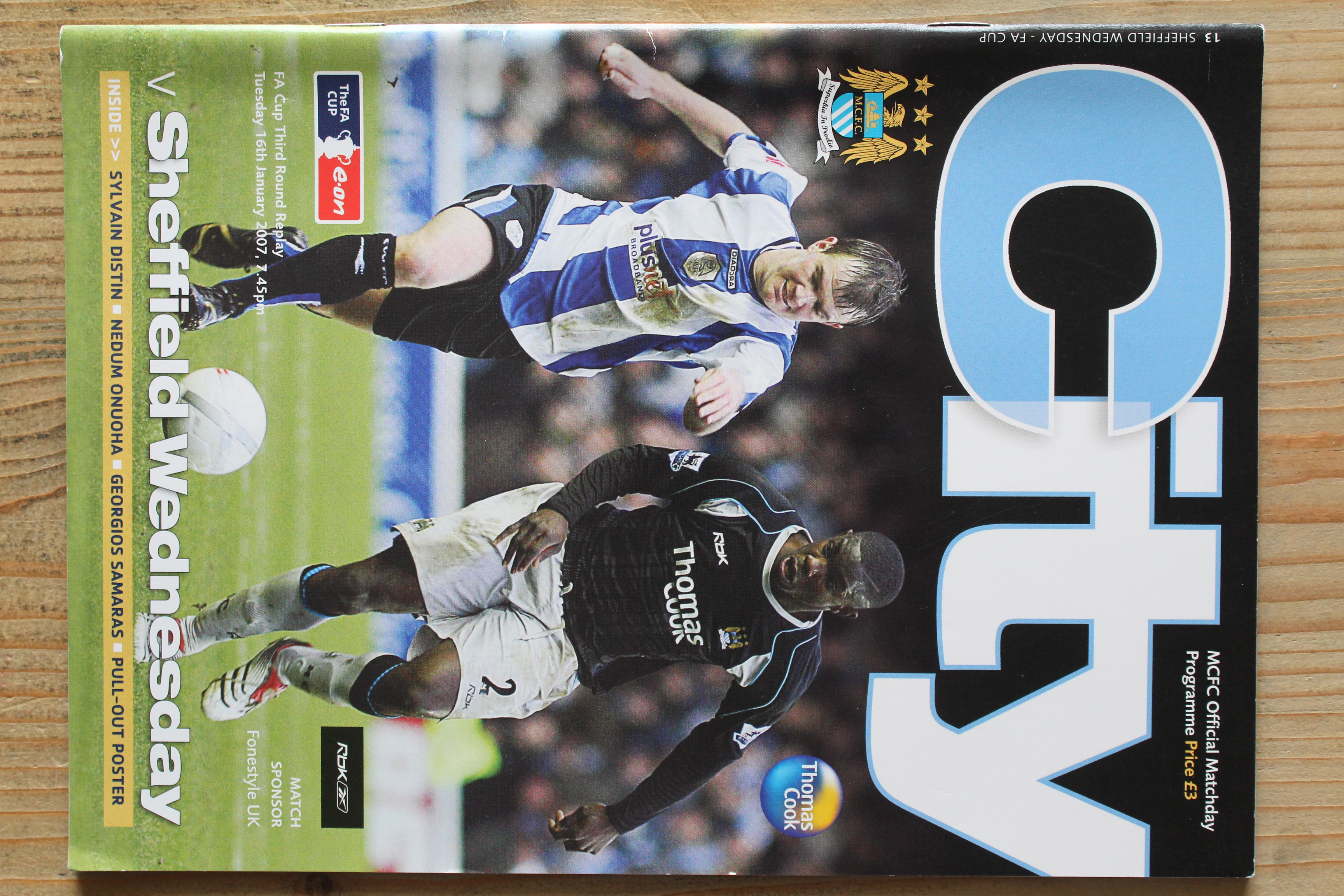 Manchester City FC v Sheffield Wednesday FC 