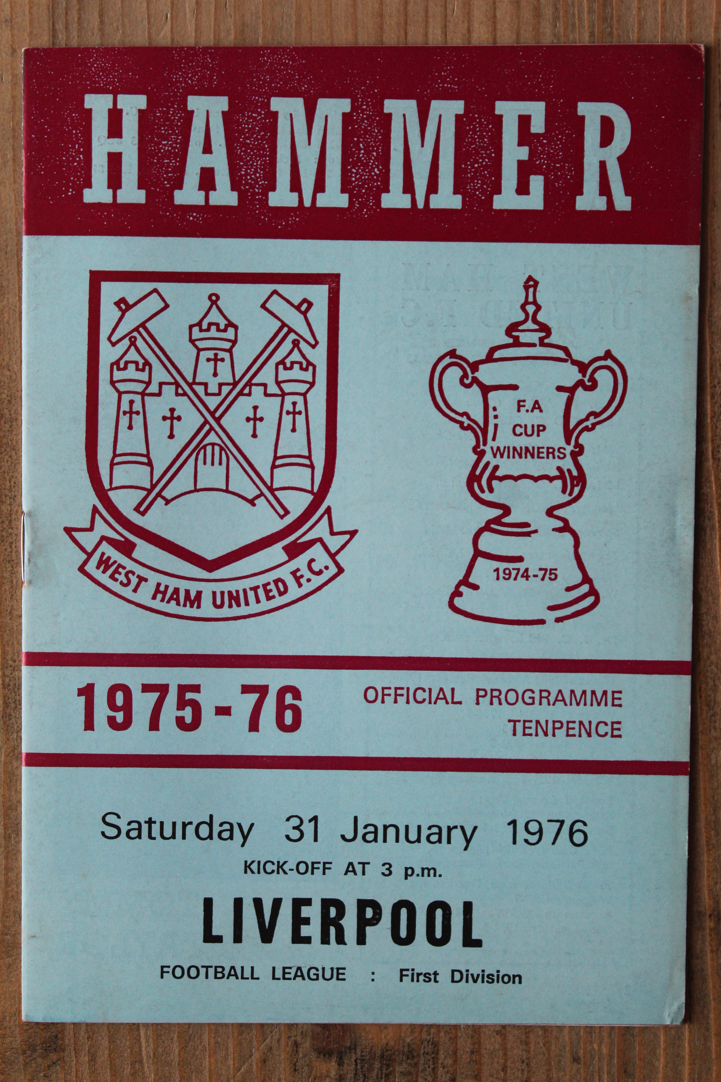 West Ham United FC v Liverpool FC