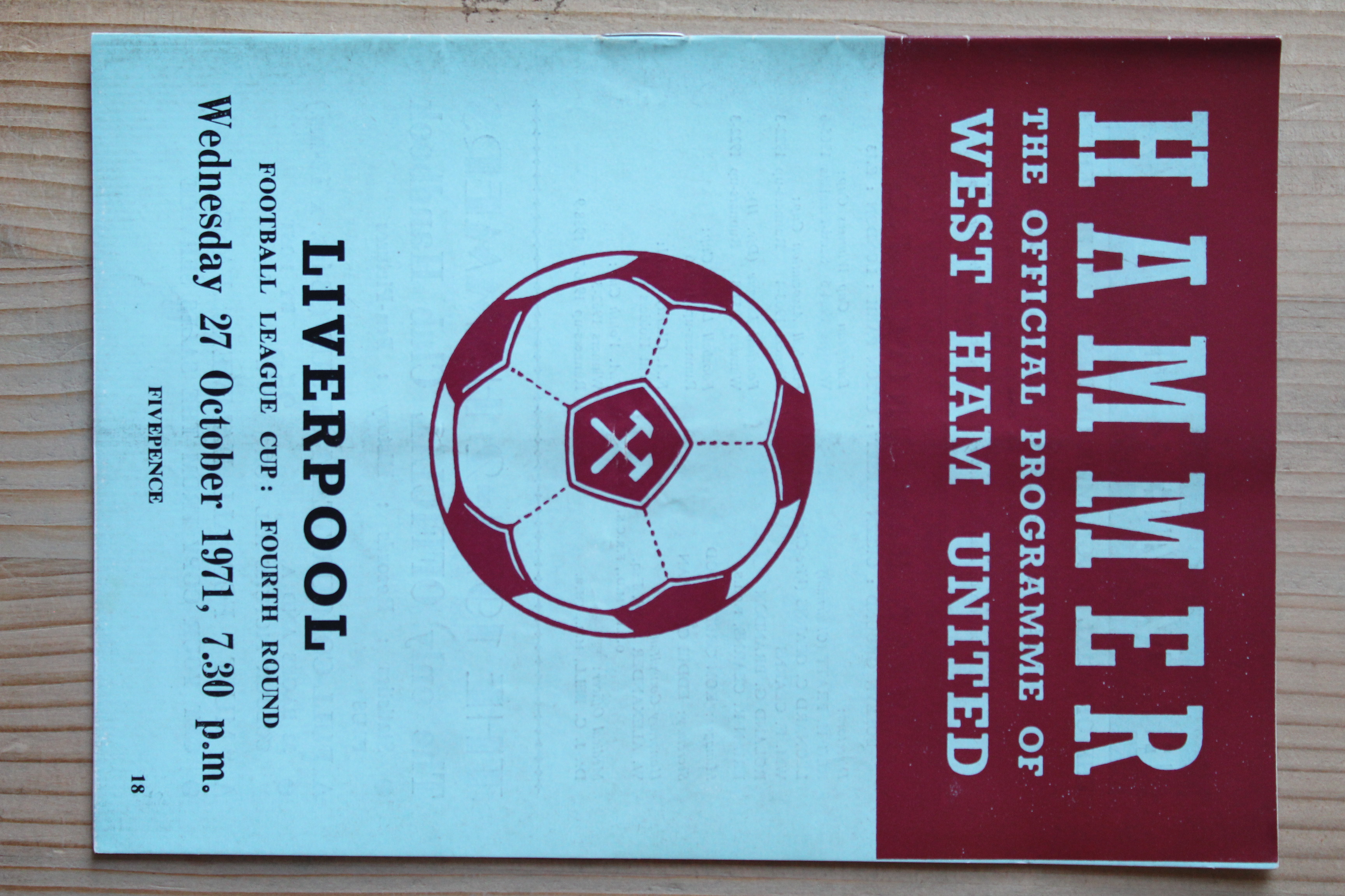 West Ham United FC v Liverpool FC