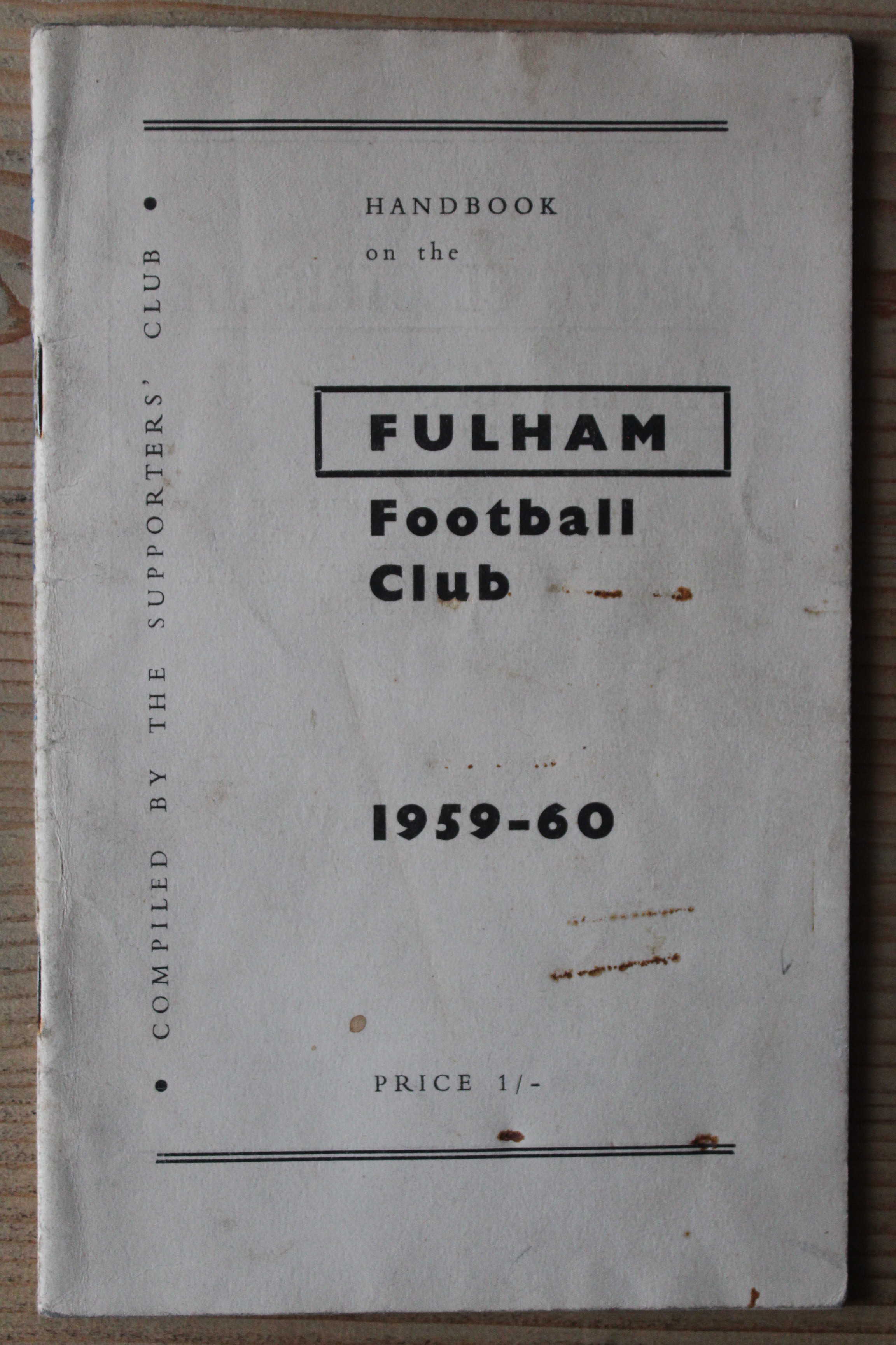 Fulham Handbook/Yearbook v Fulham Handbook/Yearbook