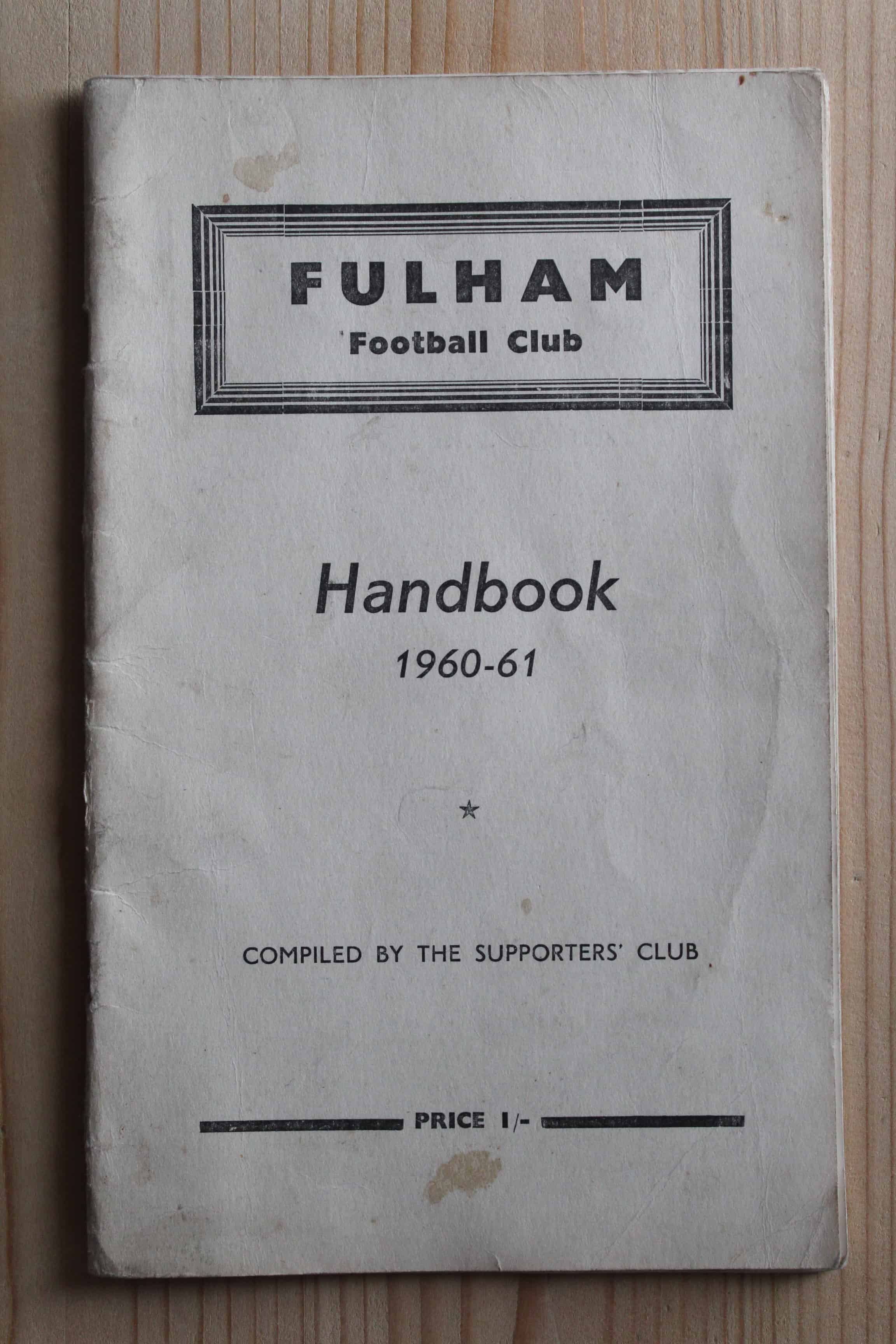 Fulham Handbook/Yearbook v Fulham Handbook/Yearbook