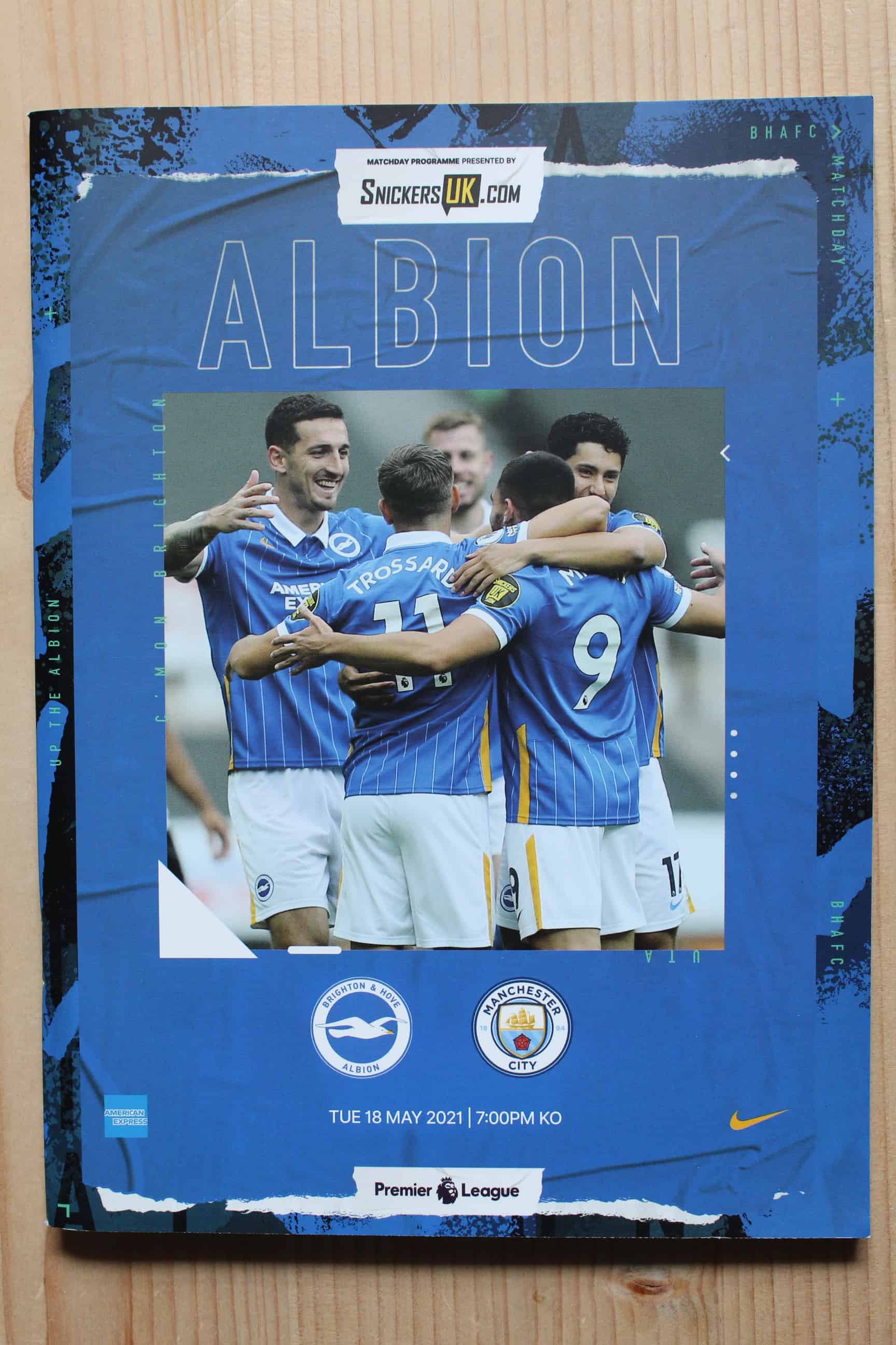 Brighton & Hove Albion FC v Manchester City FC