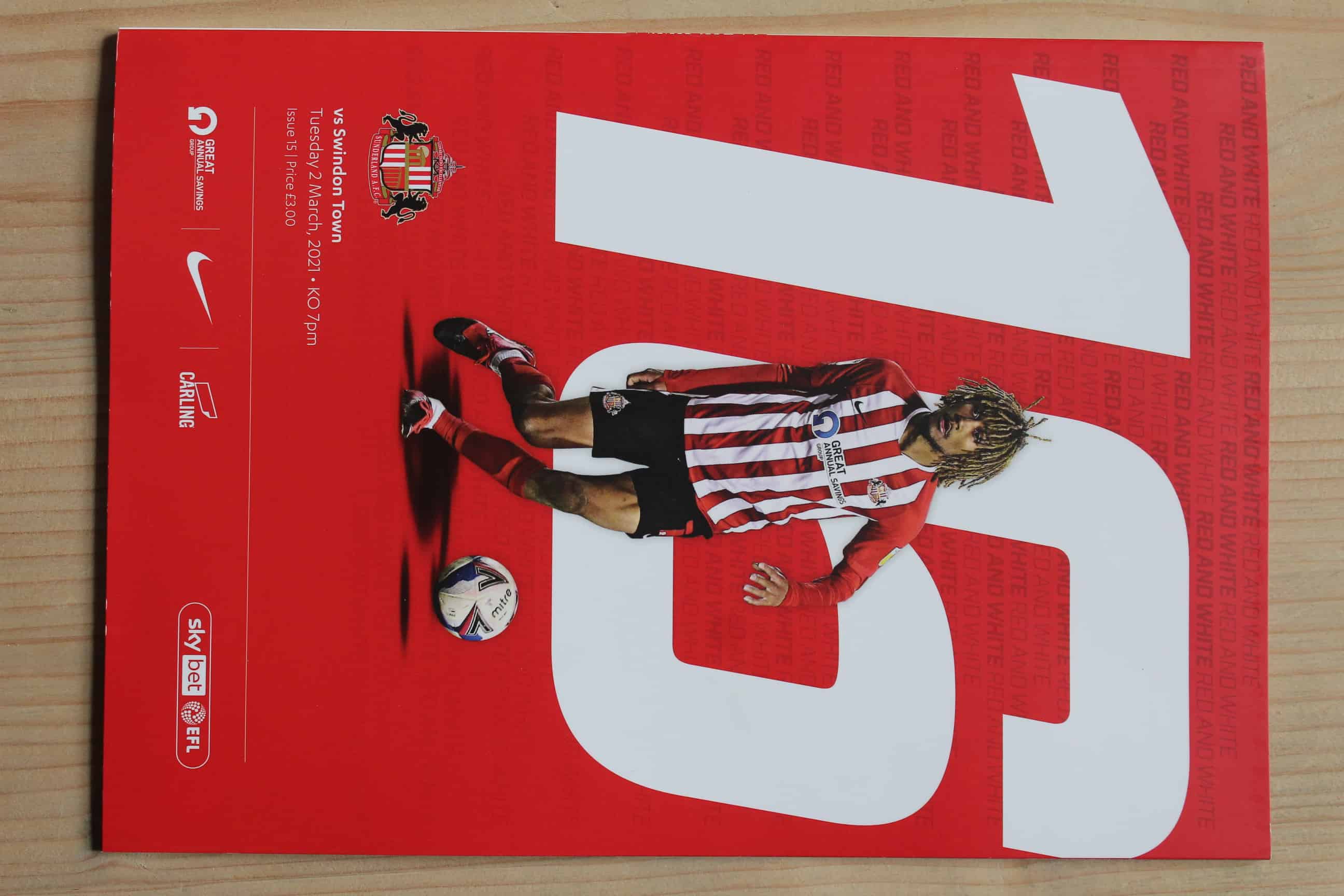 Sunderland FC v Swindon Town FC