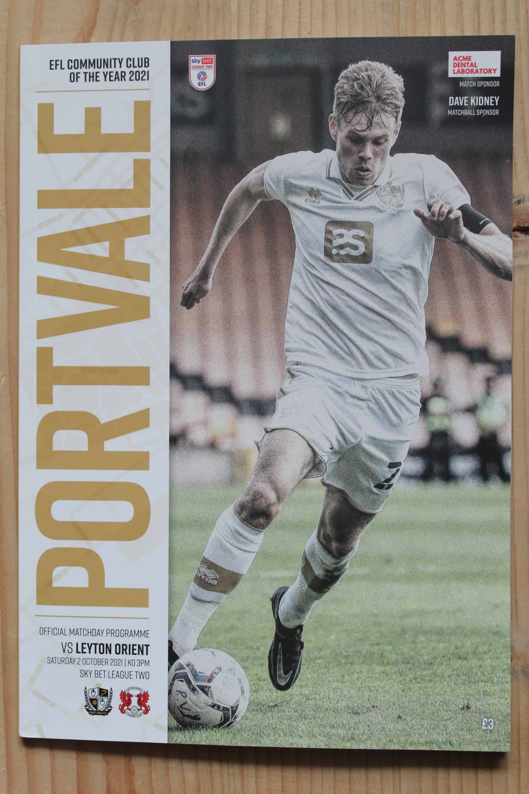 Port Vale FC v Leyton Orient FC