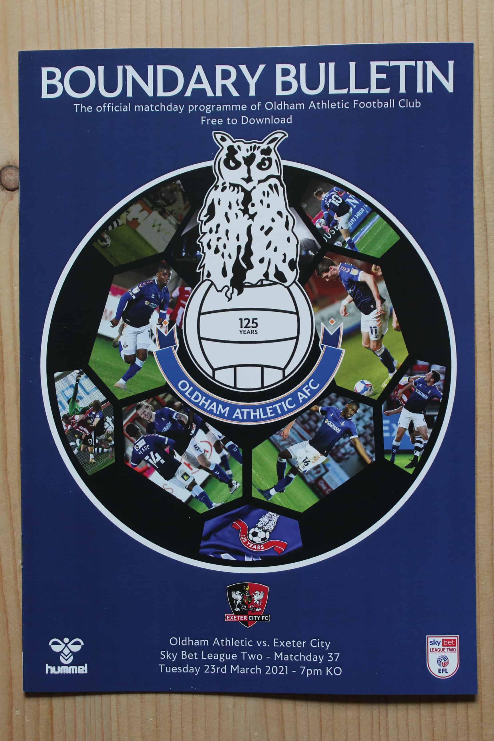 Oldham Athletic FC v Exeter City FC