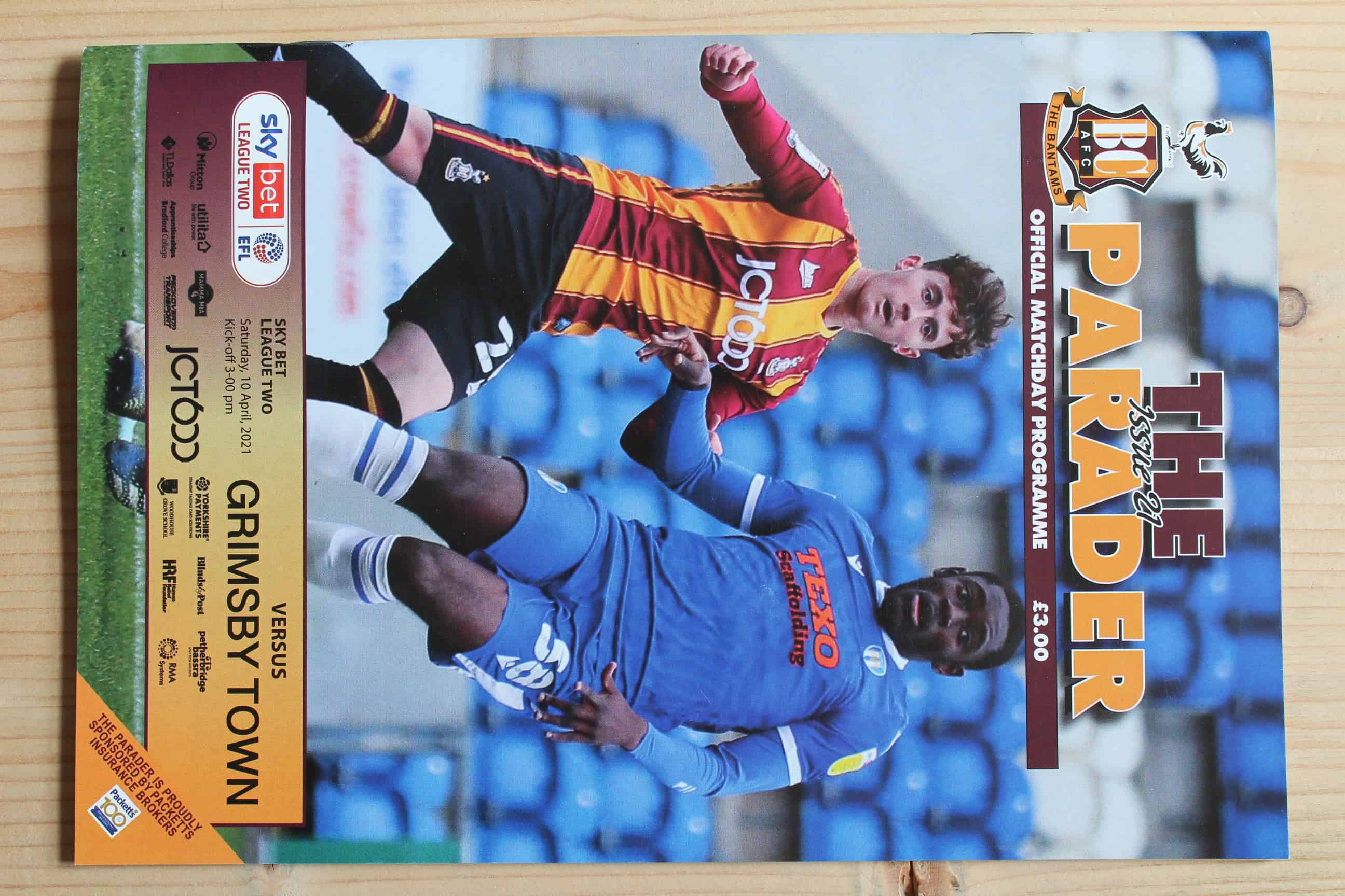 Bradford City FC v Grimsby Town FC