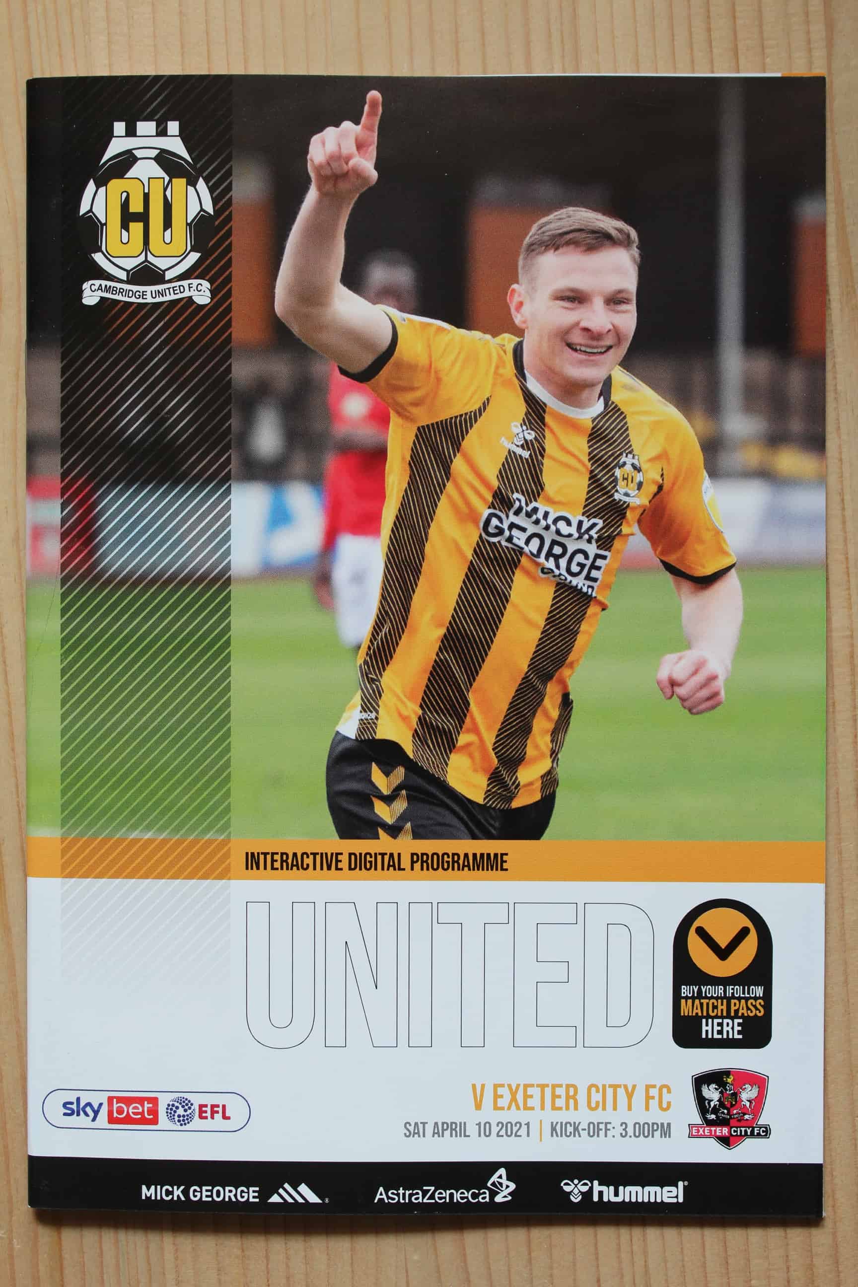 Cambridge United FC v Exeter City FC