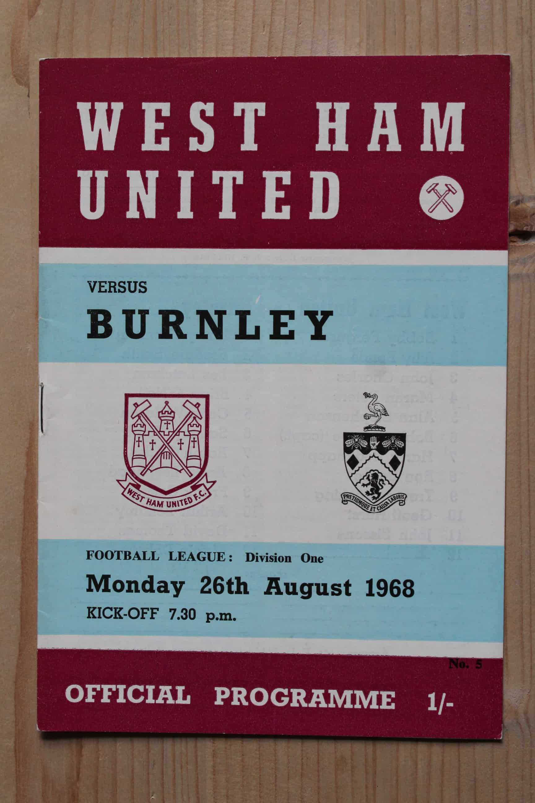 West Ham United FC v Burnley FC