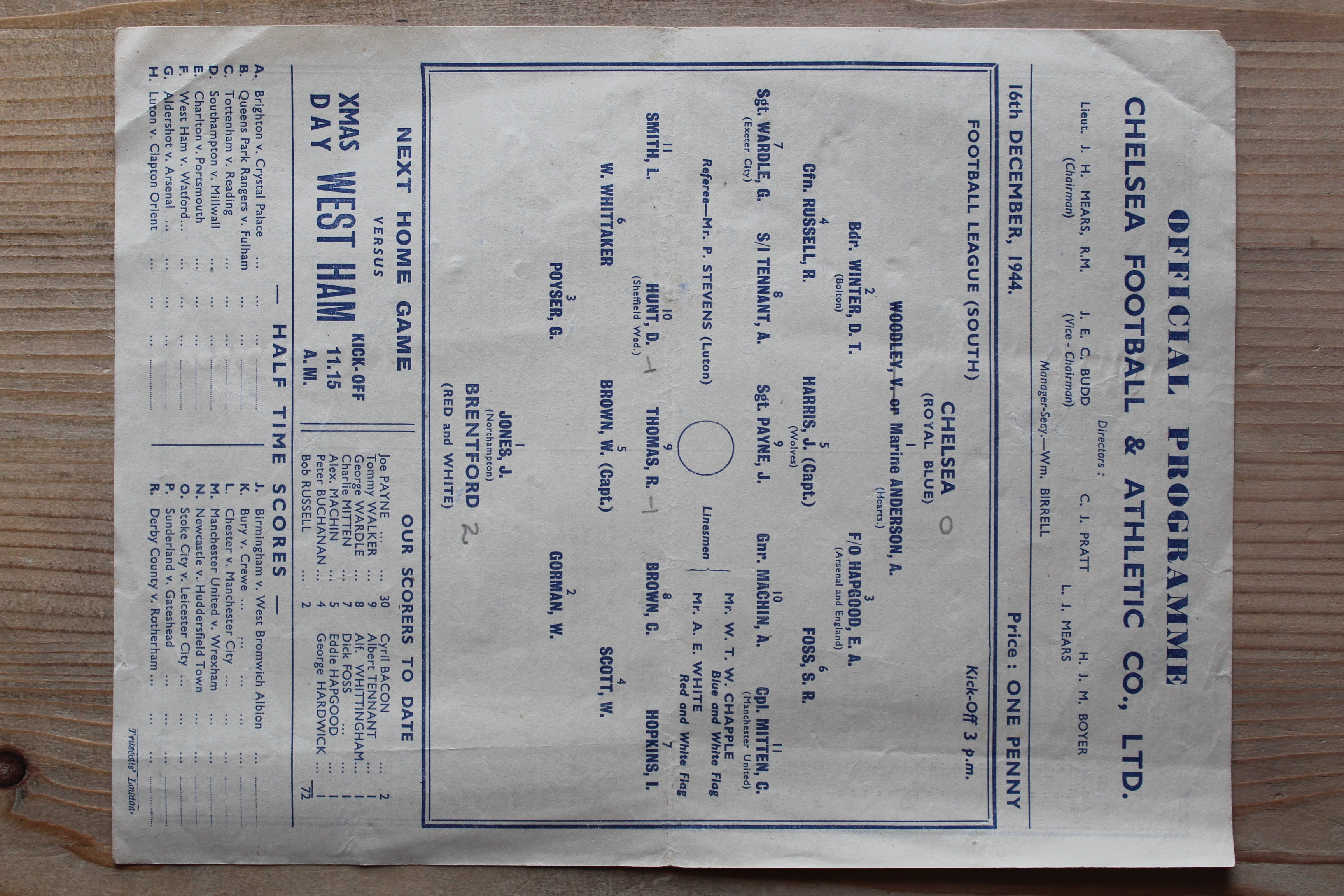 Chelsea FC v Brentford FC