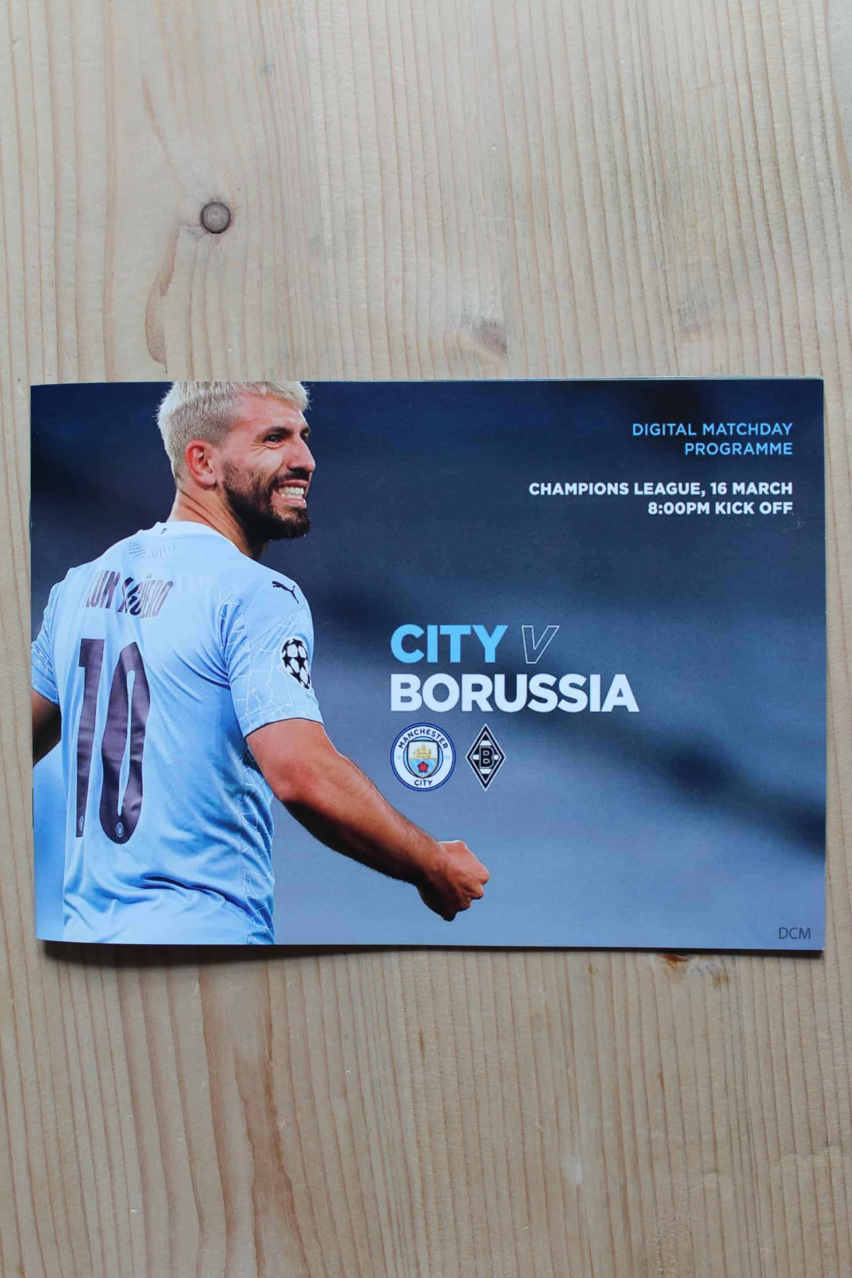 Manchester City FC v Borussia Moenchengladbach