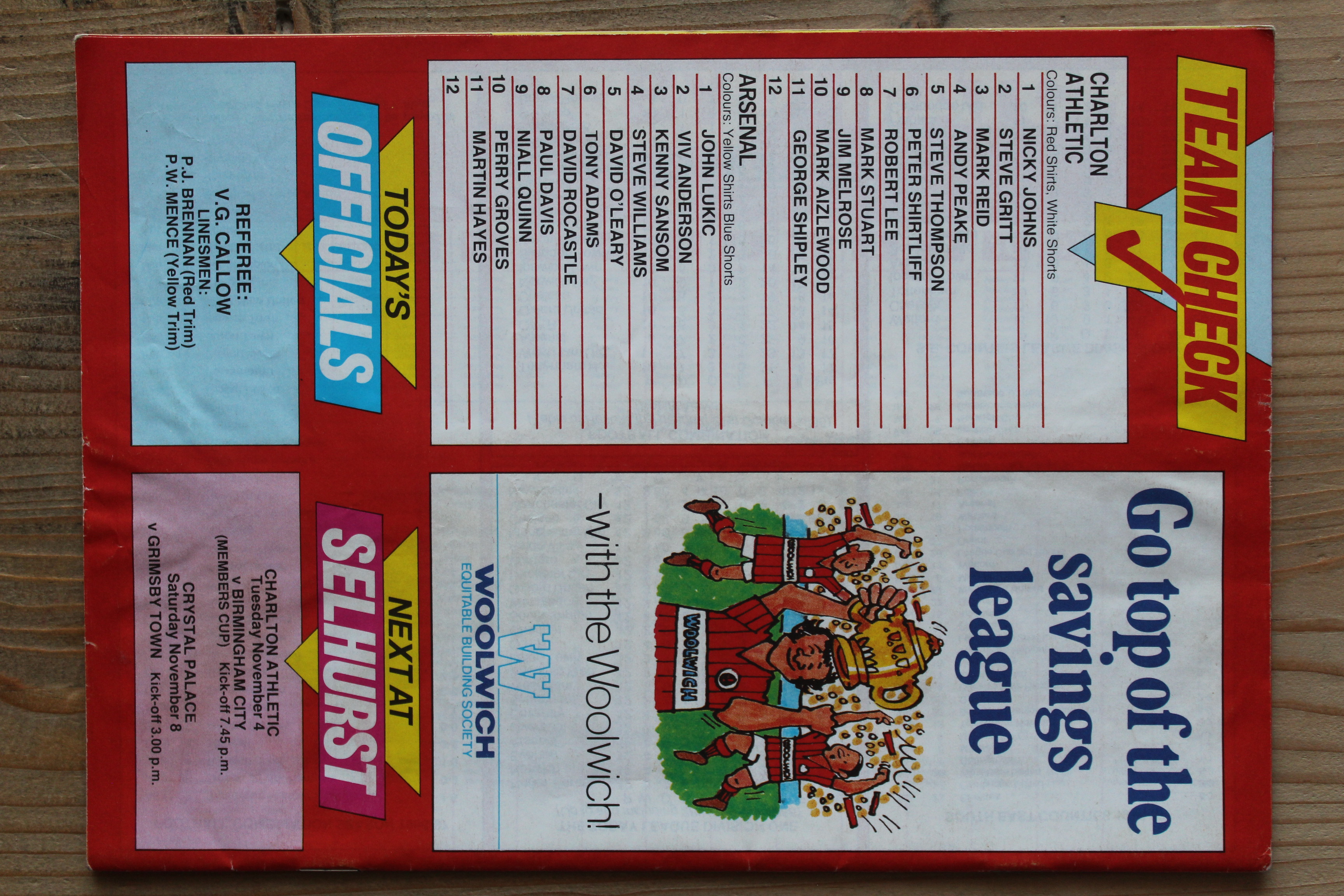 Charlton Athletic FC v Arsenal FC