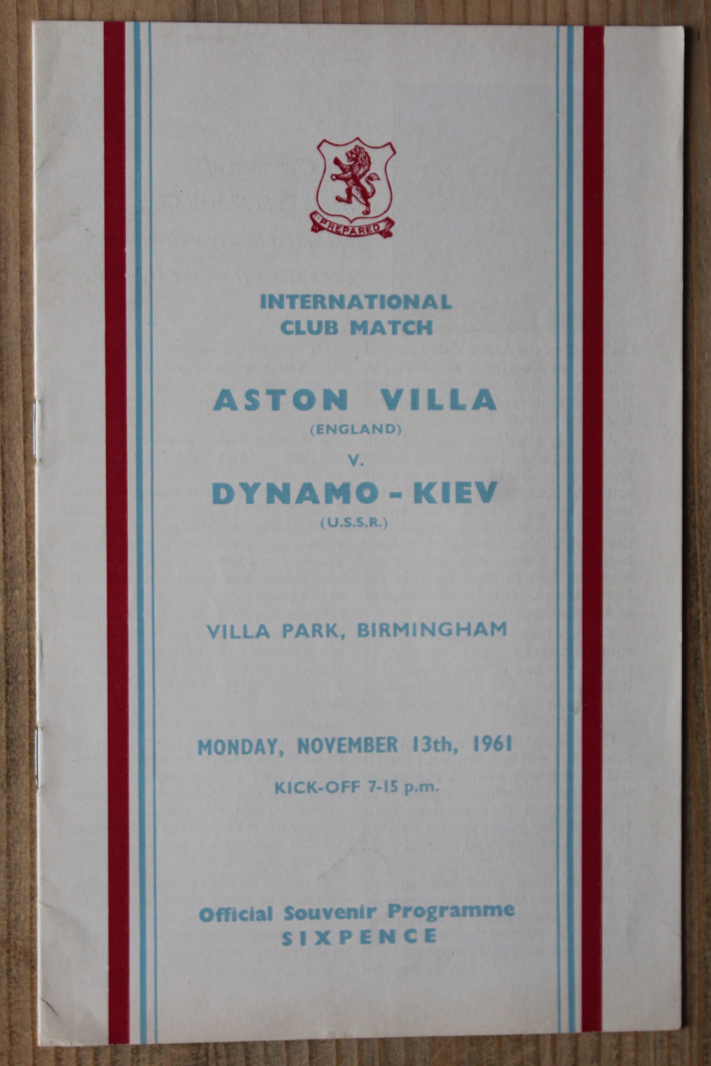 Aston Villa FC v Dynamo Kiev