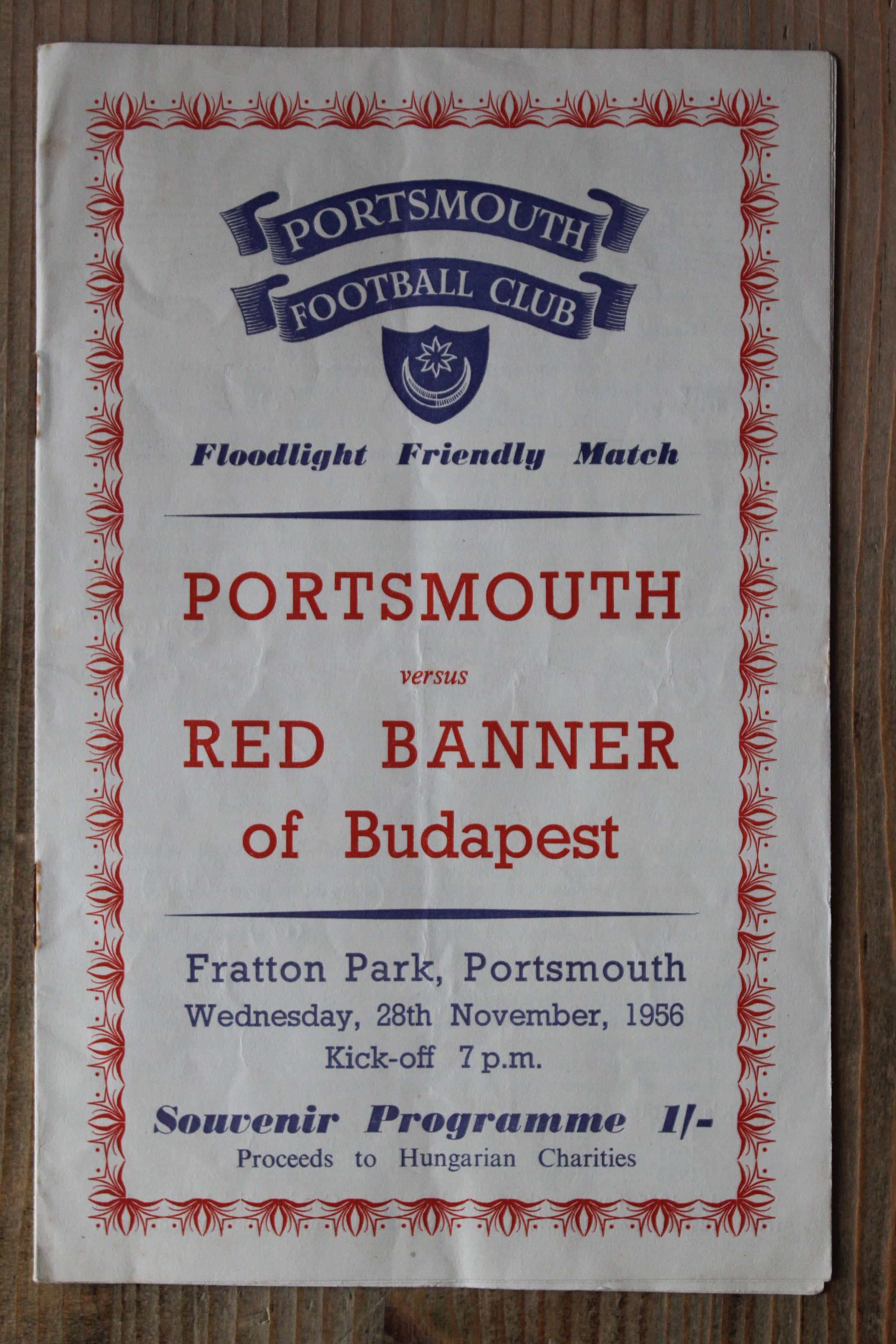 Portsmouth FC v Red Banner (Hungary)