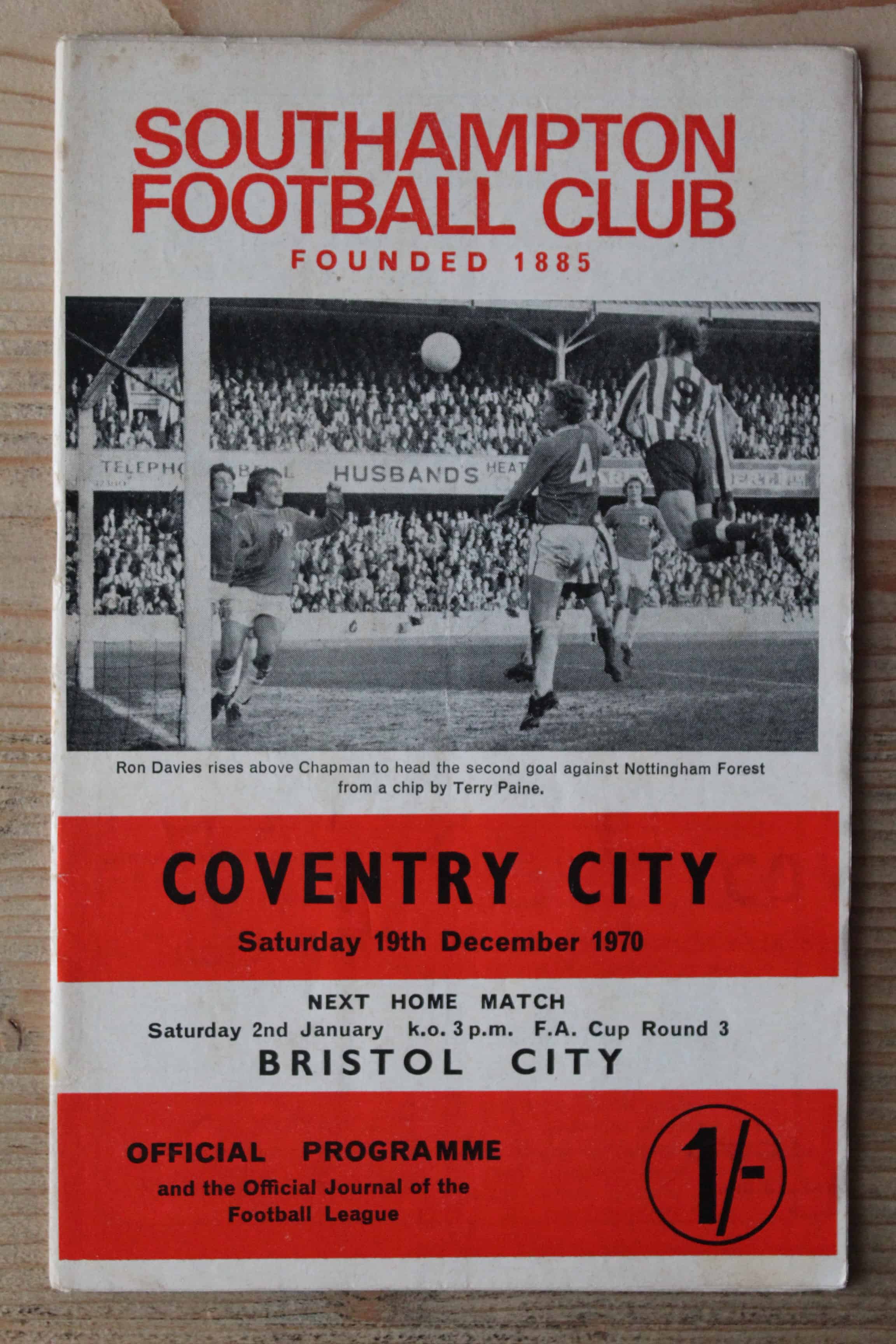 Southampton FC v Coventry City FC