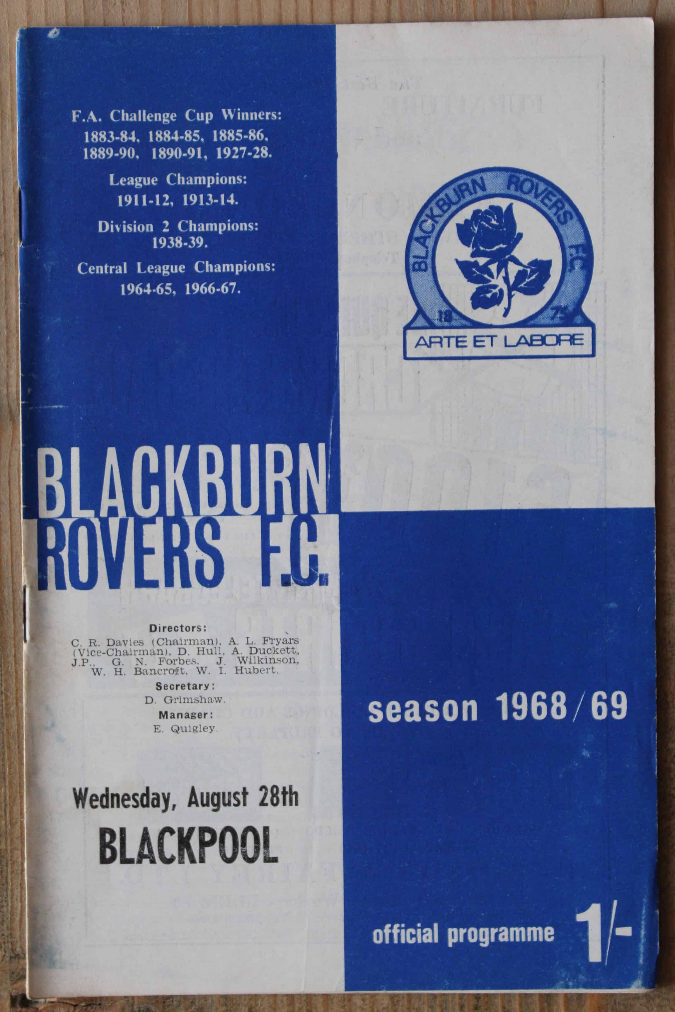 Blackburn Rovers FC v Blackpool FC