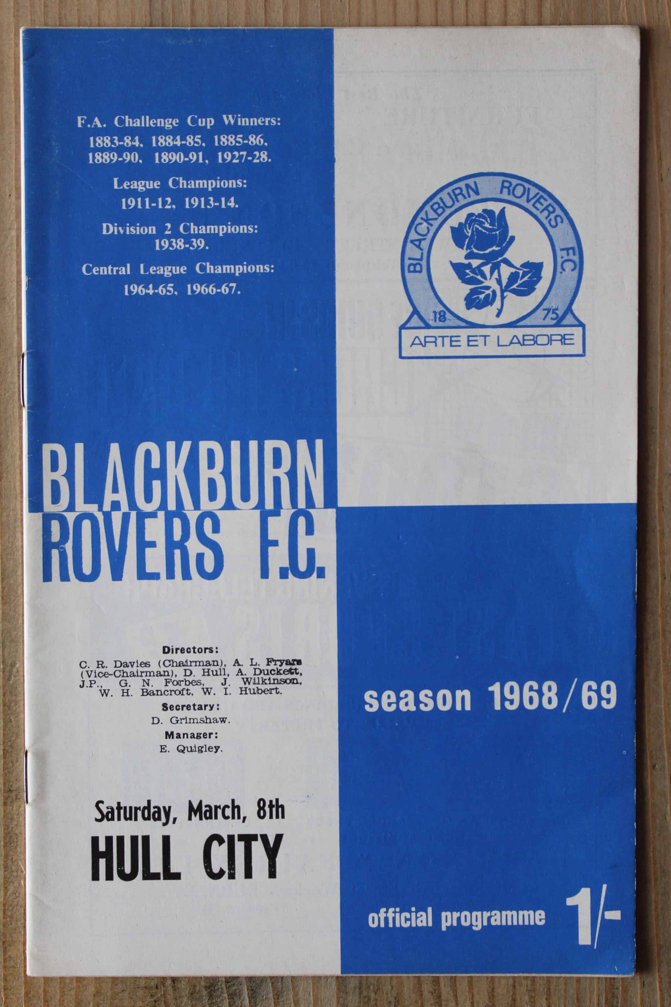 Blackburn Rovers FC v Hull City FC