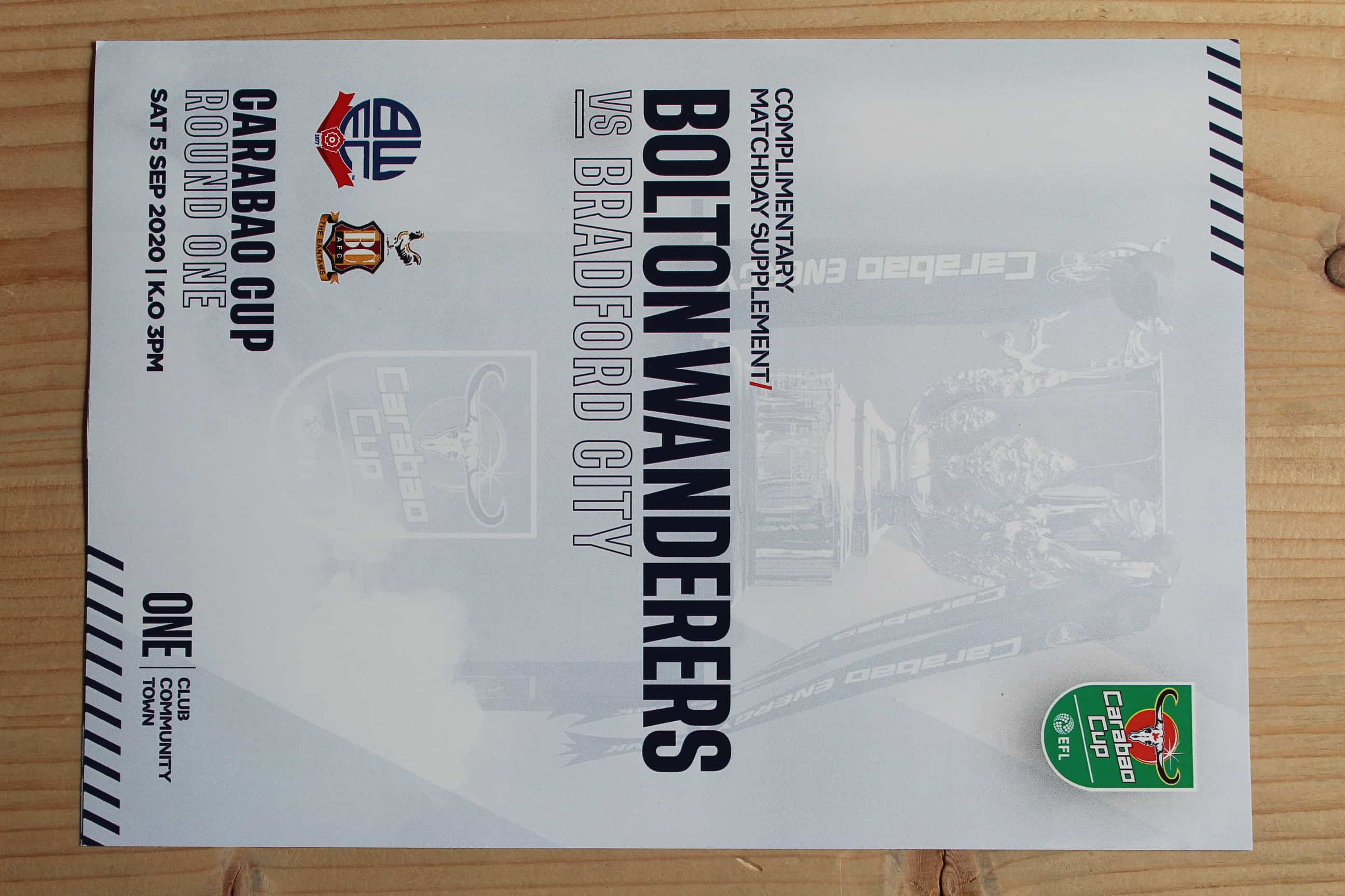 Bolton Wanderers FC v Bradford City FC