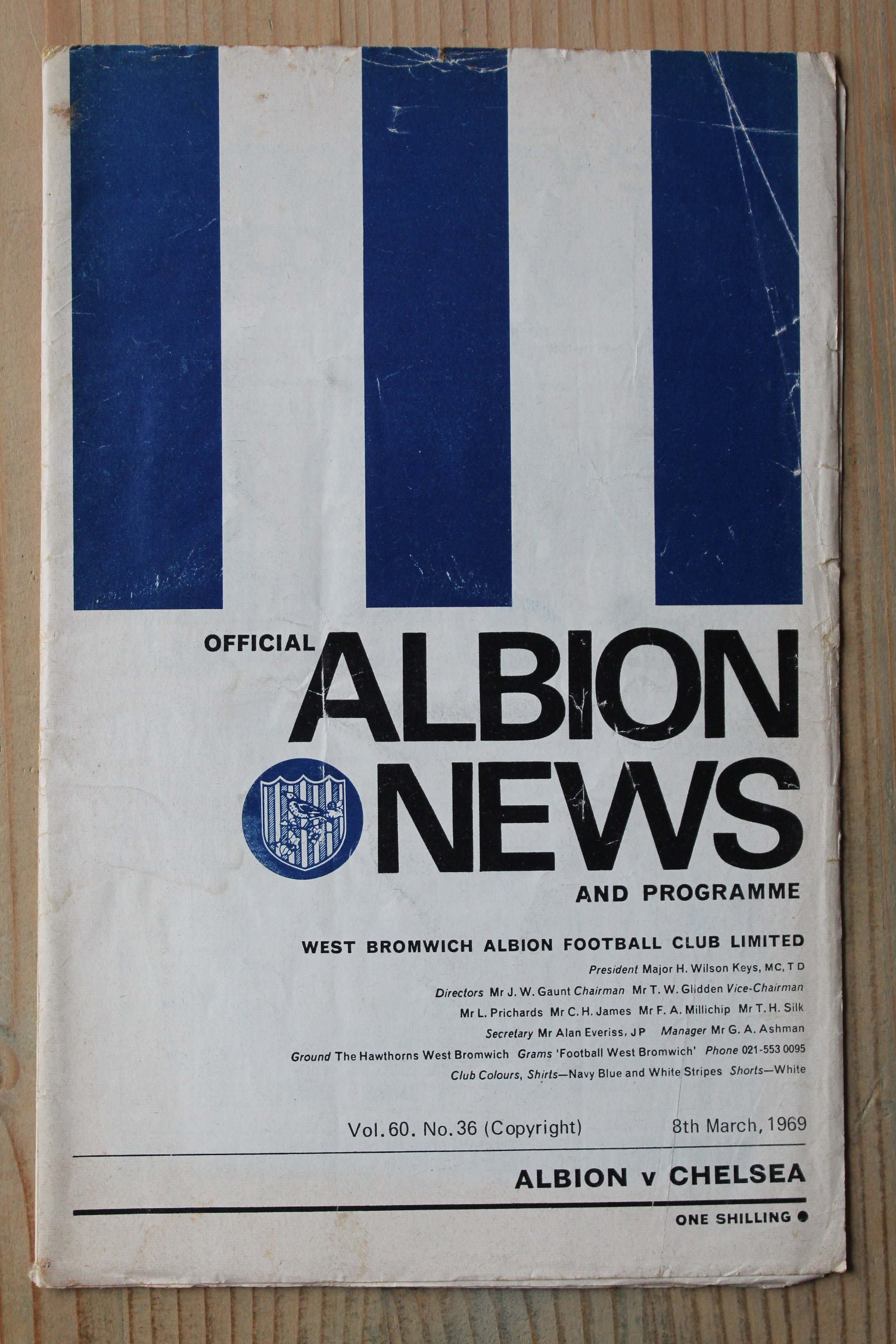 West Bromwich Albion FC  v Chelsea FC