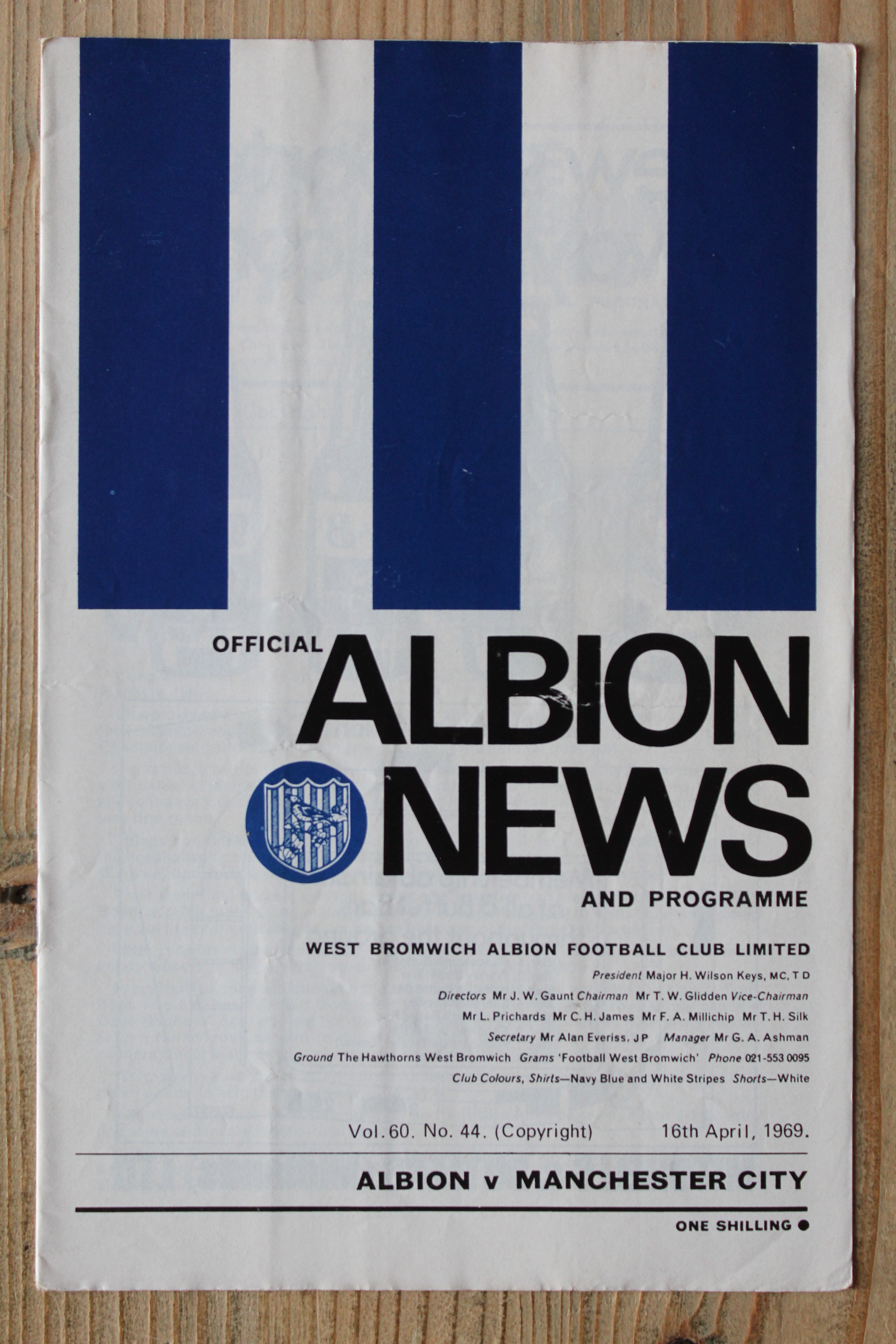 West Bromwich Albion FC  v Manchester City FC