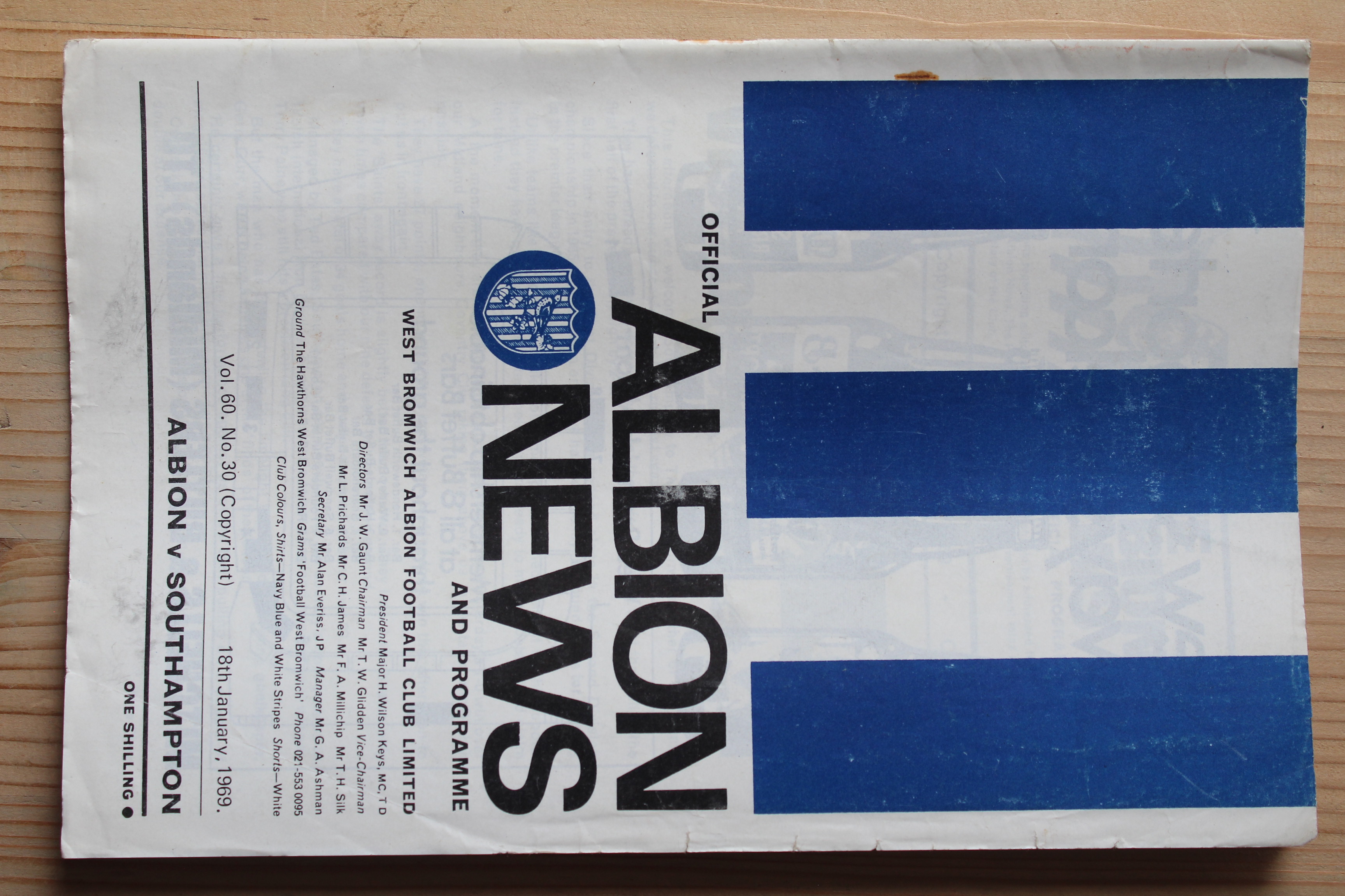 West Bromwich Albion FC  v Southampton FC