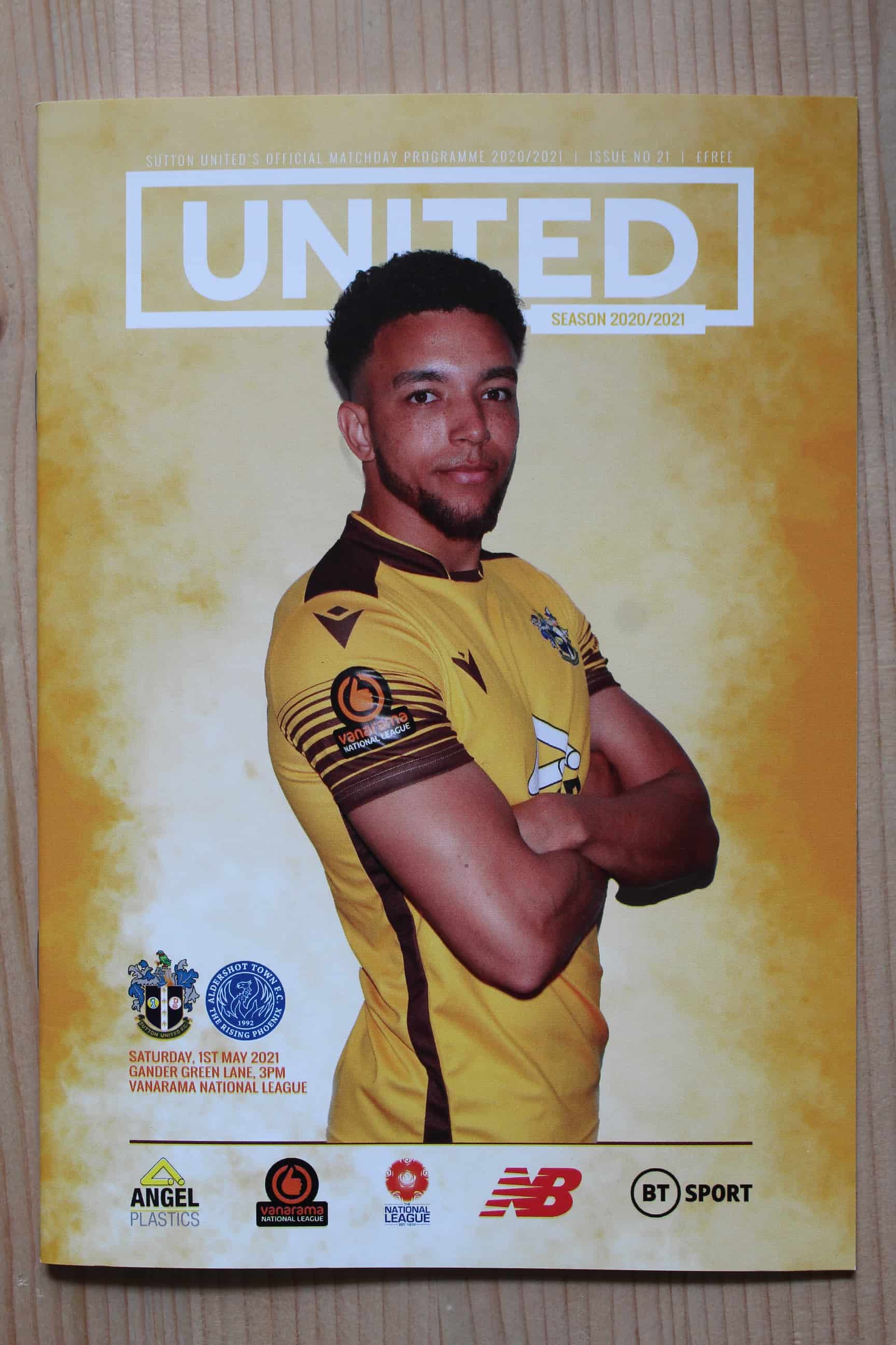 Sutton United v Aldershot Town F.C