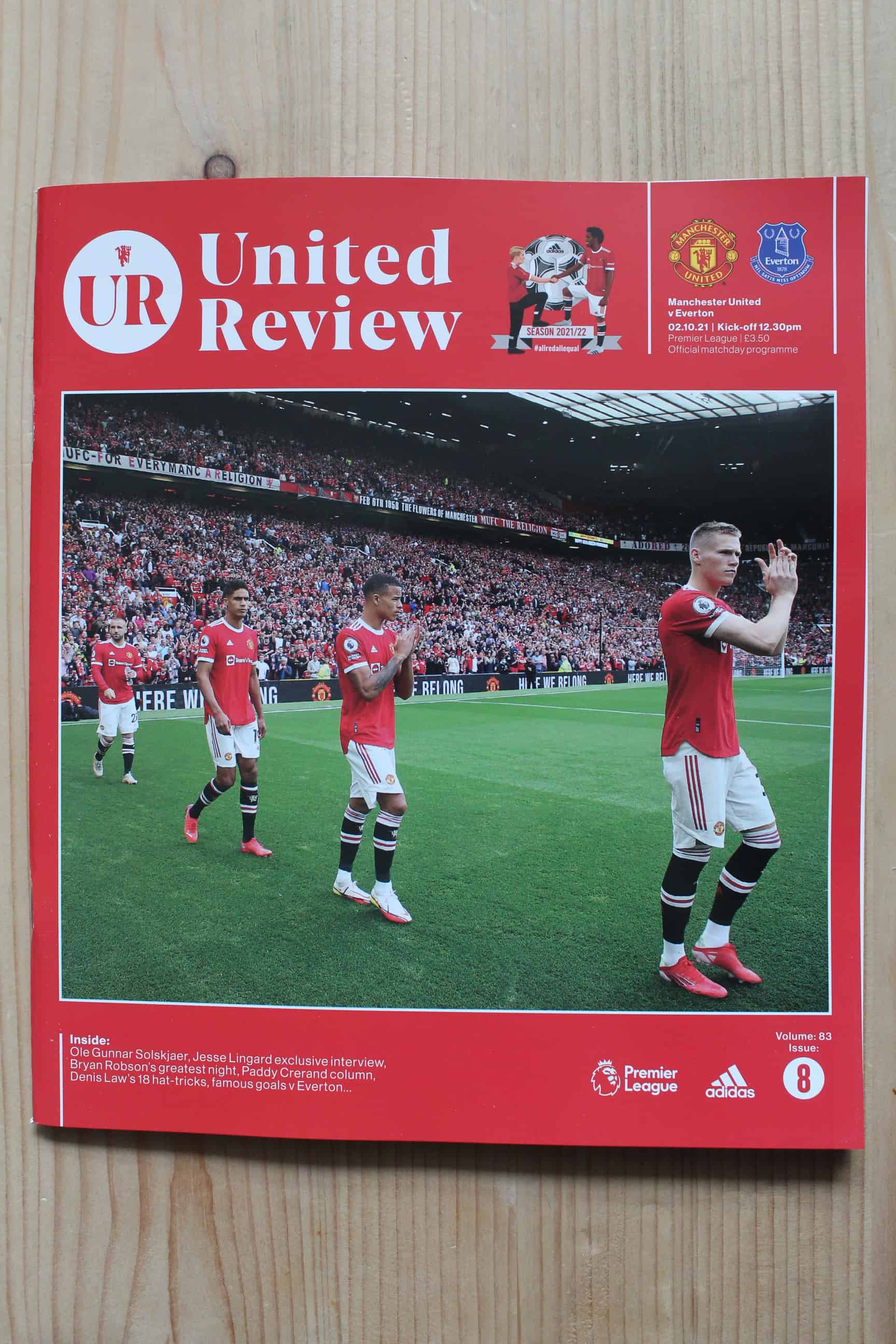 Manchester United FC v Everton FC